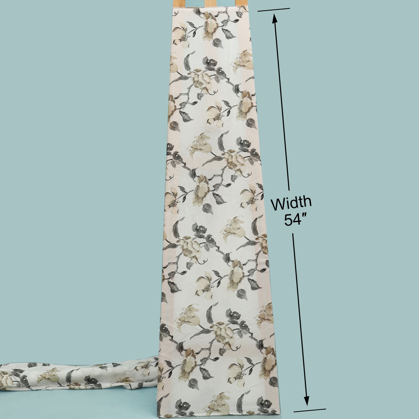 Multicolor Mulmul Digital Print Fabric