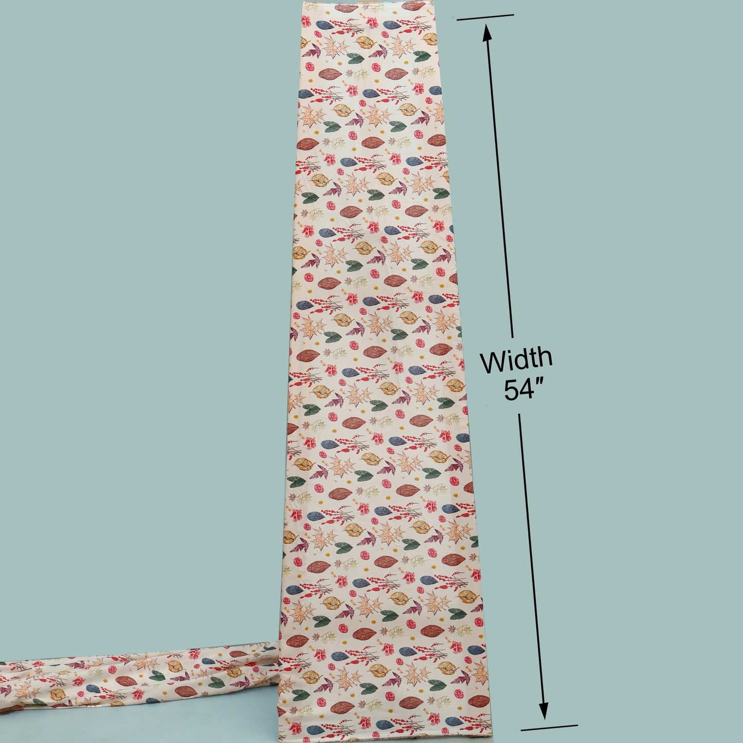 Multicolor Mulmul Digital Print Fabric