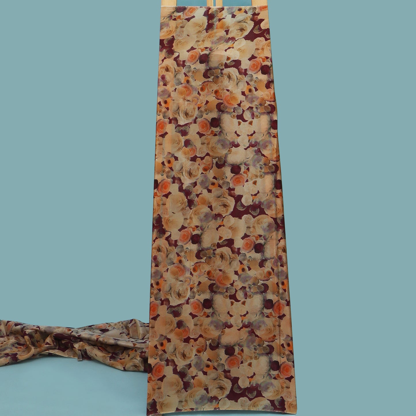 Multicolor Tissue Digital Print fabric