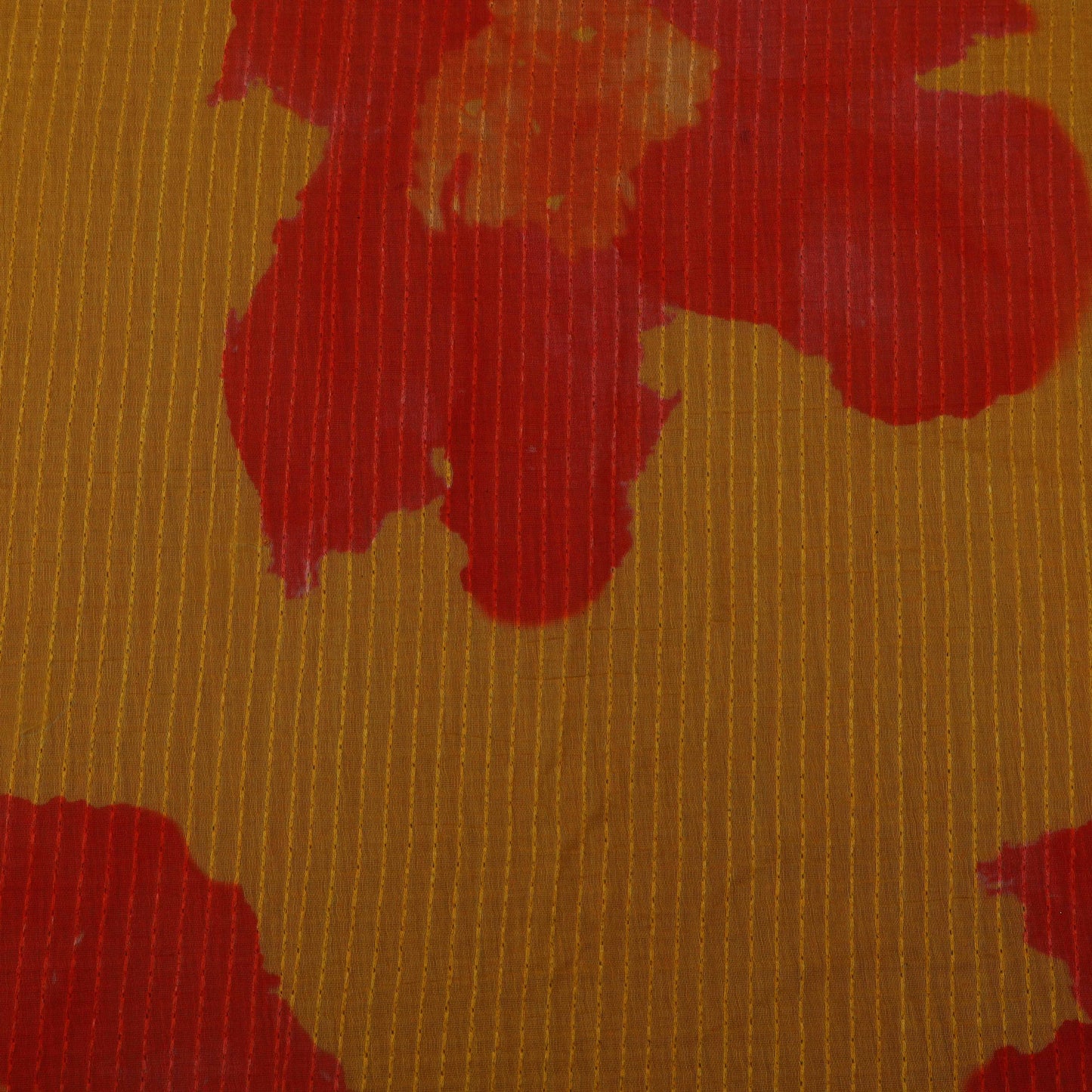 Colored Floral Chanderi Print Fabric