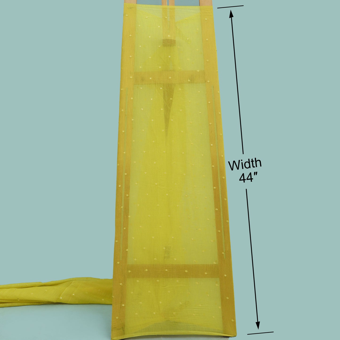 Chanderi Sequins Booti Fabric