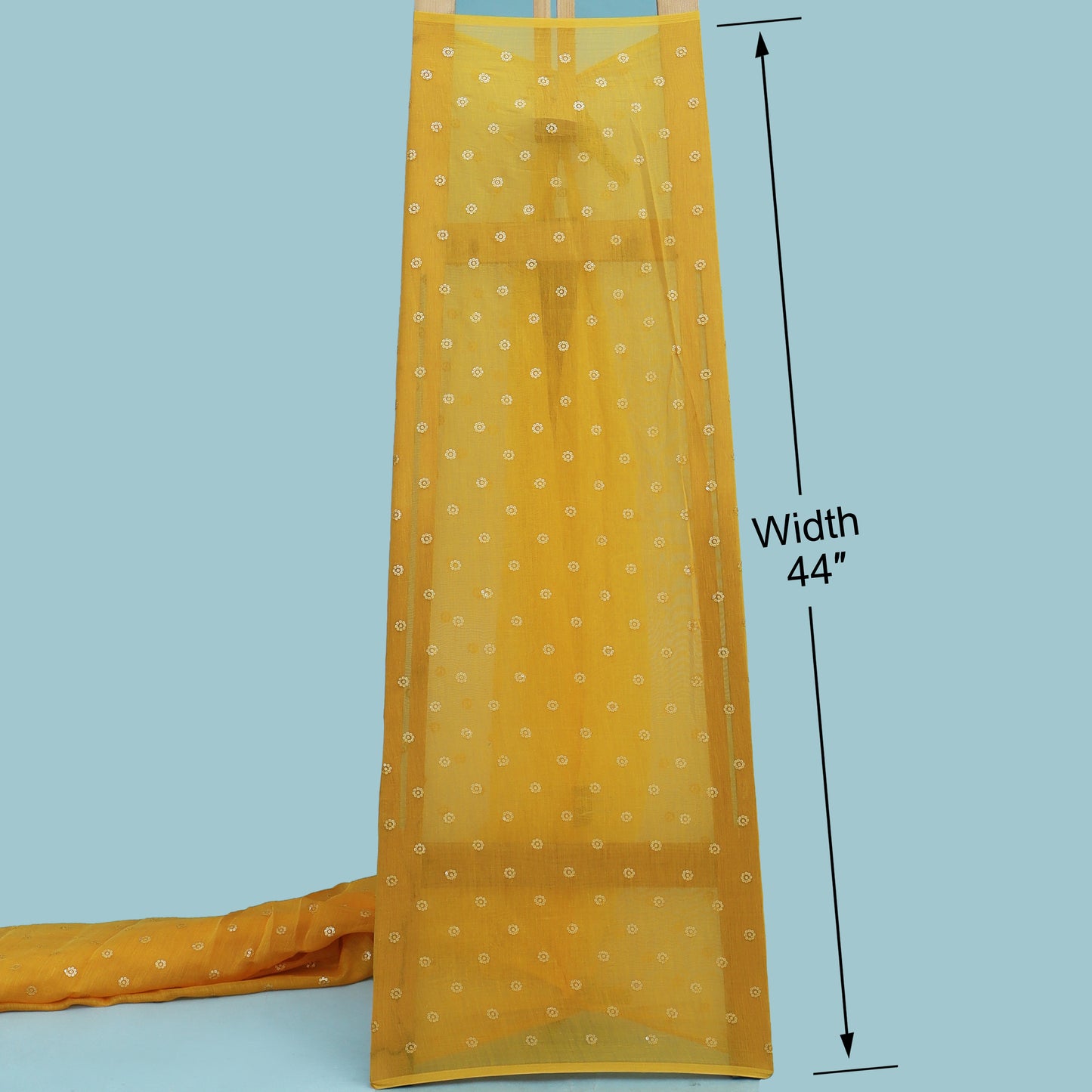 Chanderi Booti Embroidery Fabric