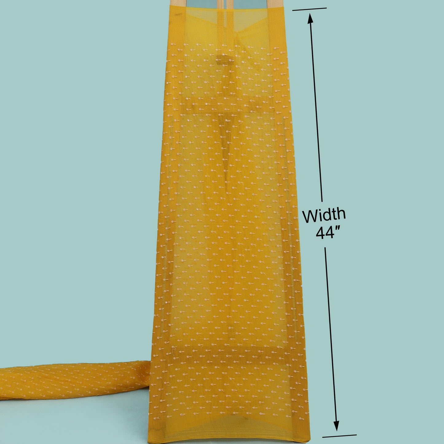 Chanderi Booti Embroidery Fabric