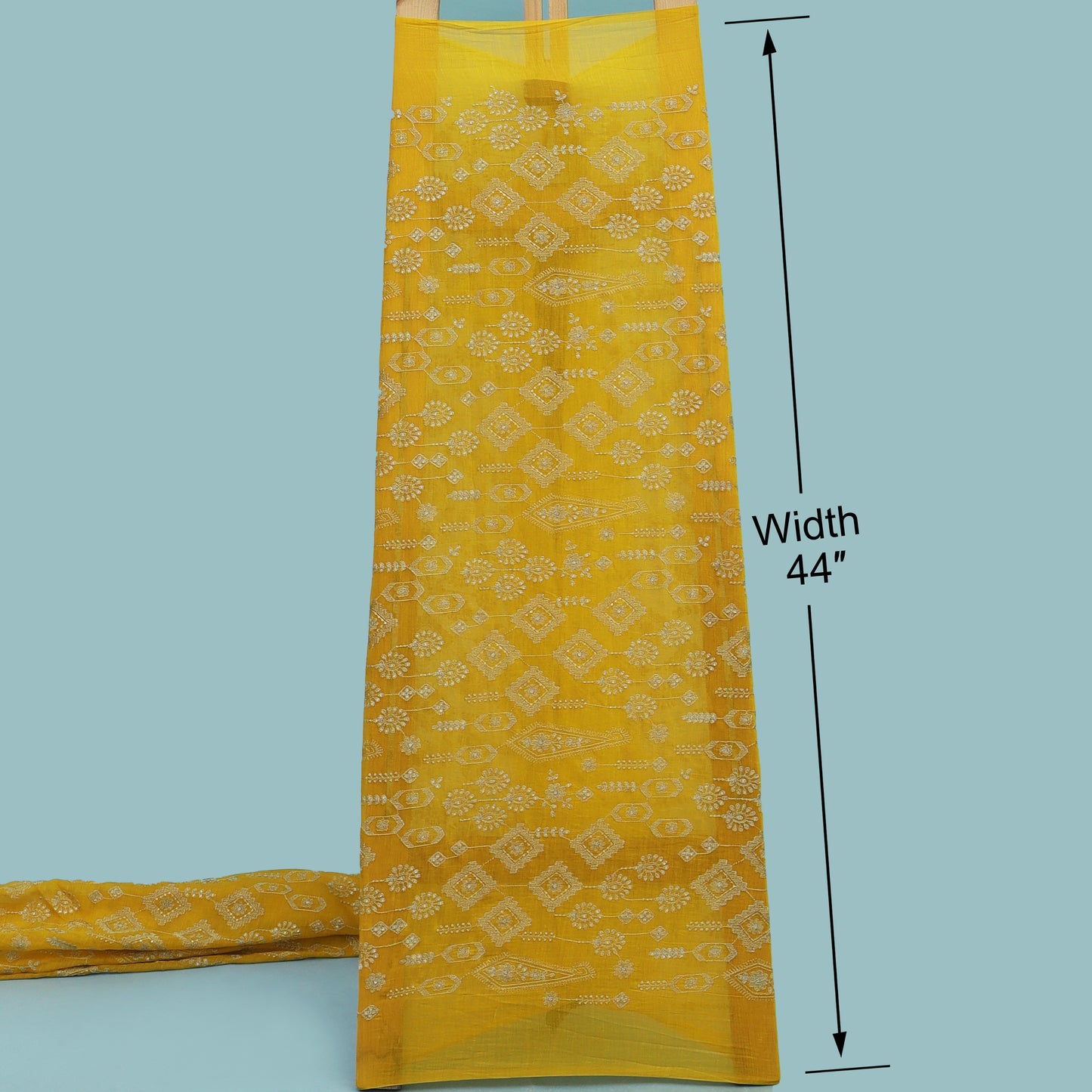 Chanderi Embroidery Fabric