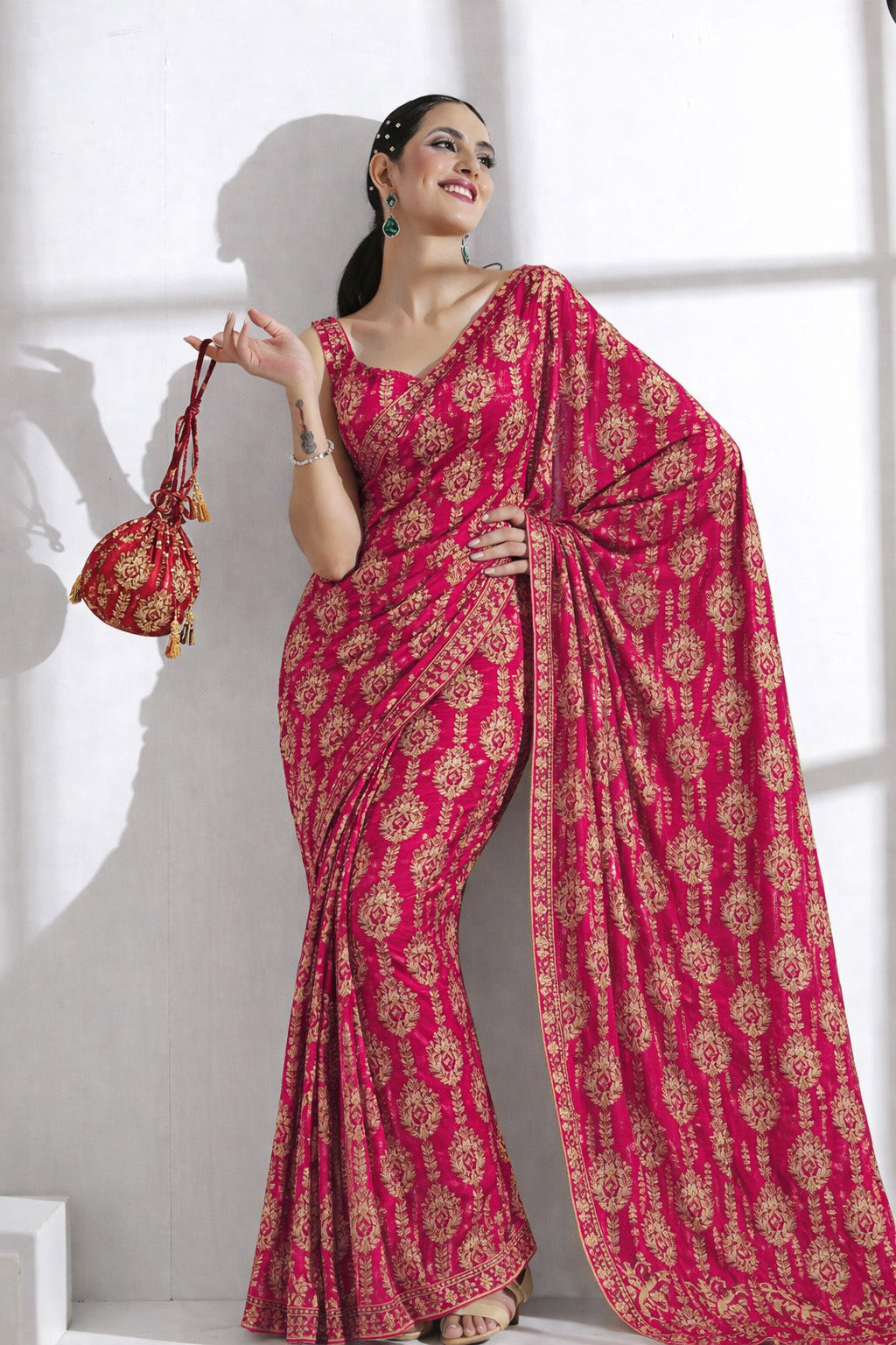 Chinia Brocade Fabric Design