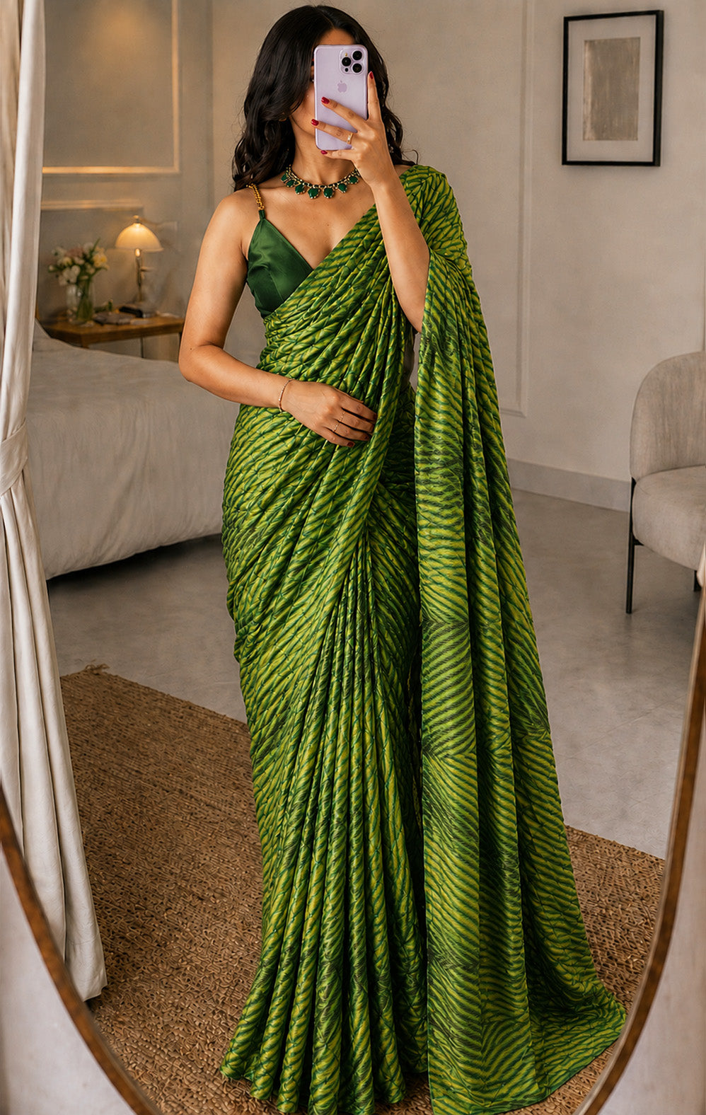 Bandhani Brocade Print Fabric