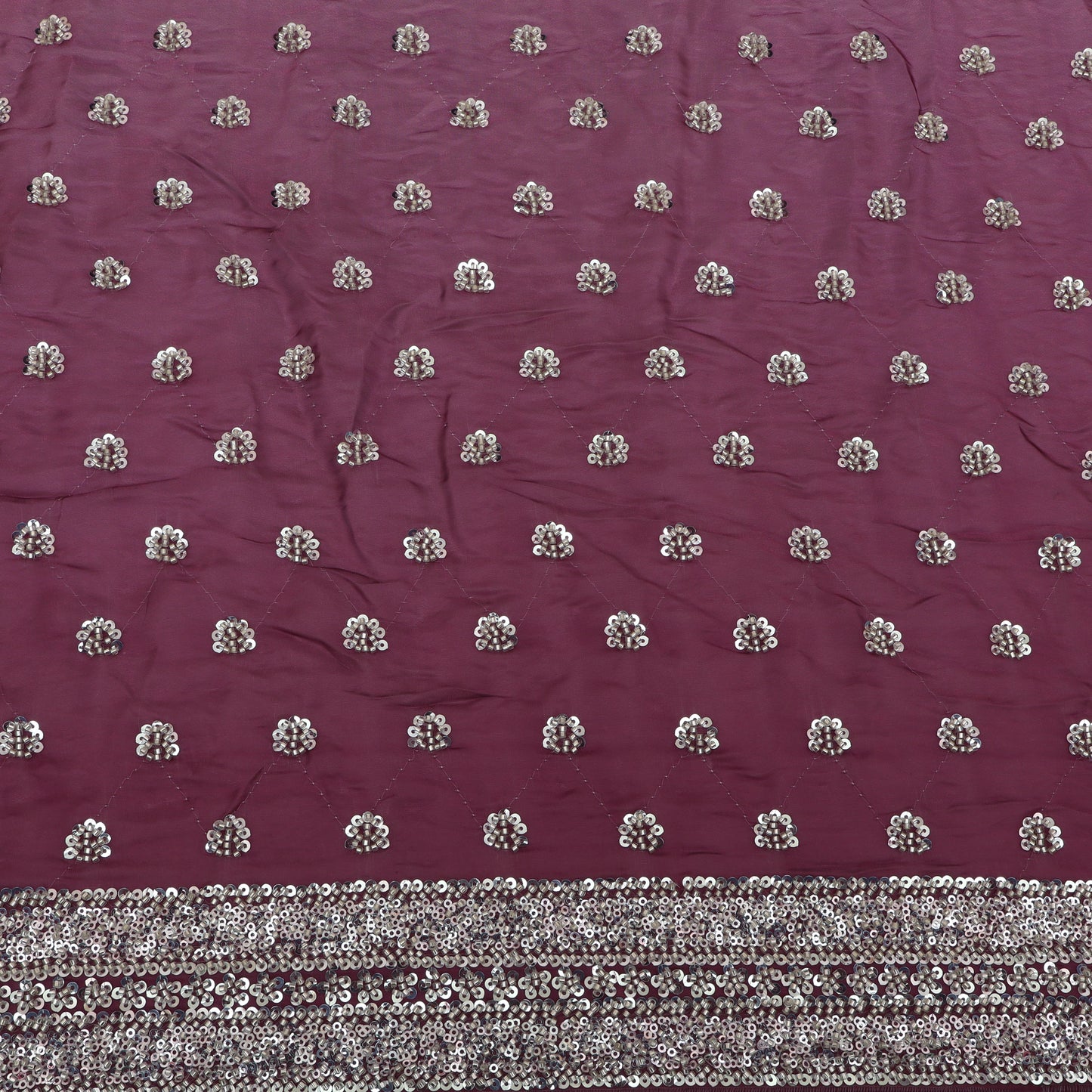 Satin Organza Embroidery Fabric