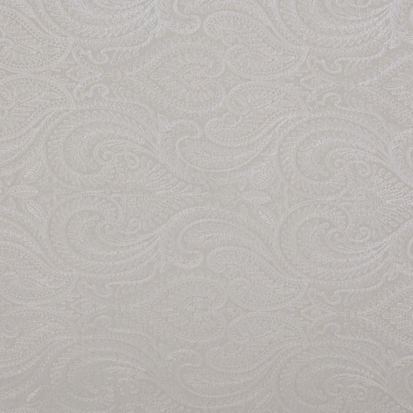 White Color Katan Munga Silk embroidery Fabric