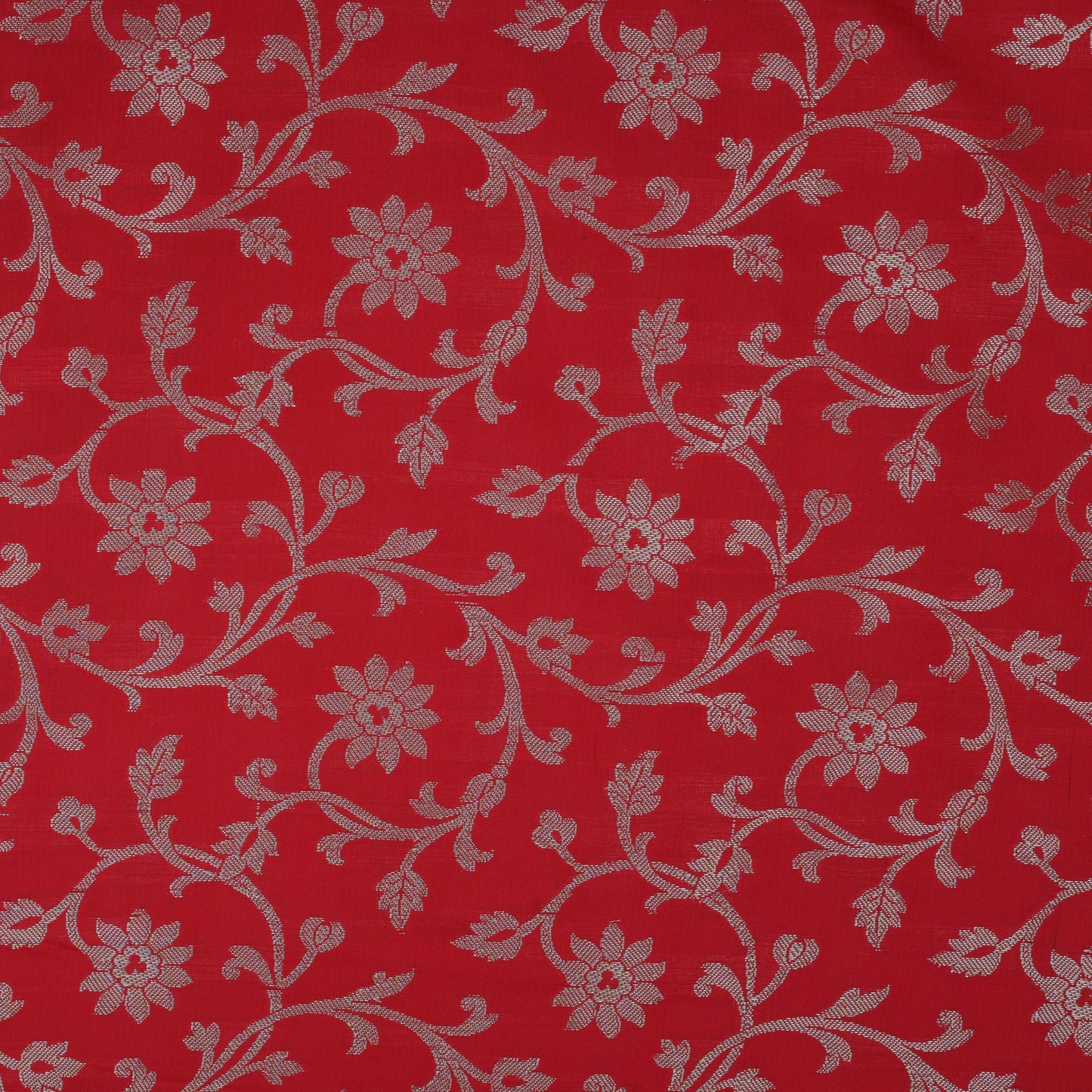 Red Color Brocade Fabric