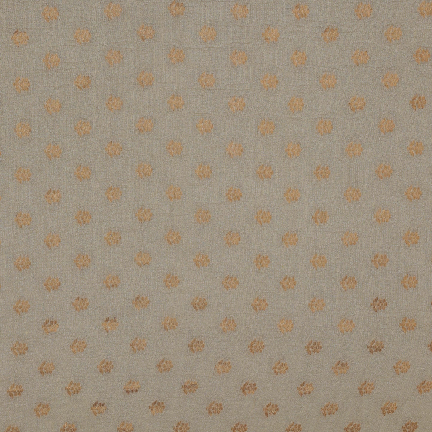 Beige Color Munga Silk Zari Booti Fabric