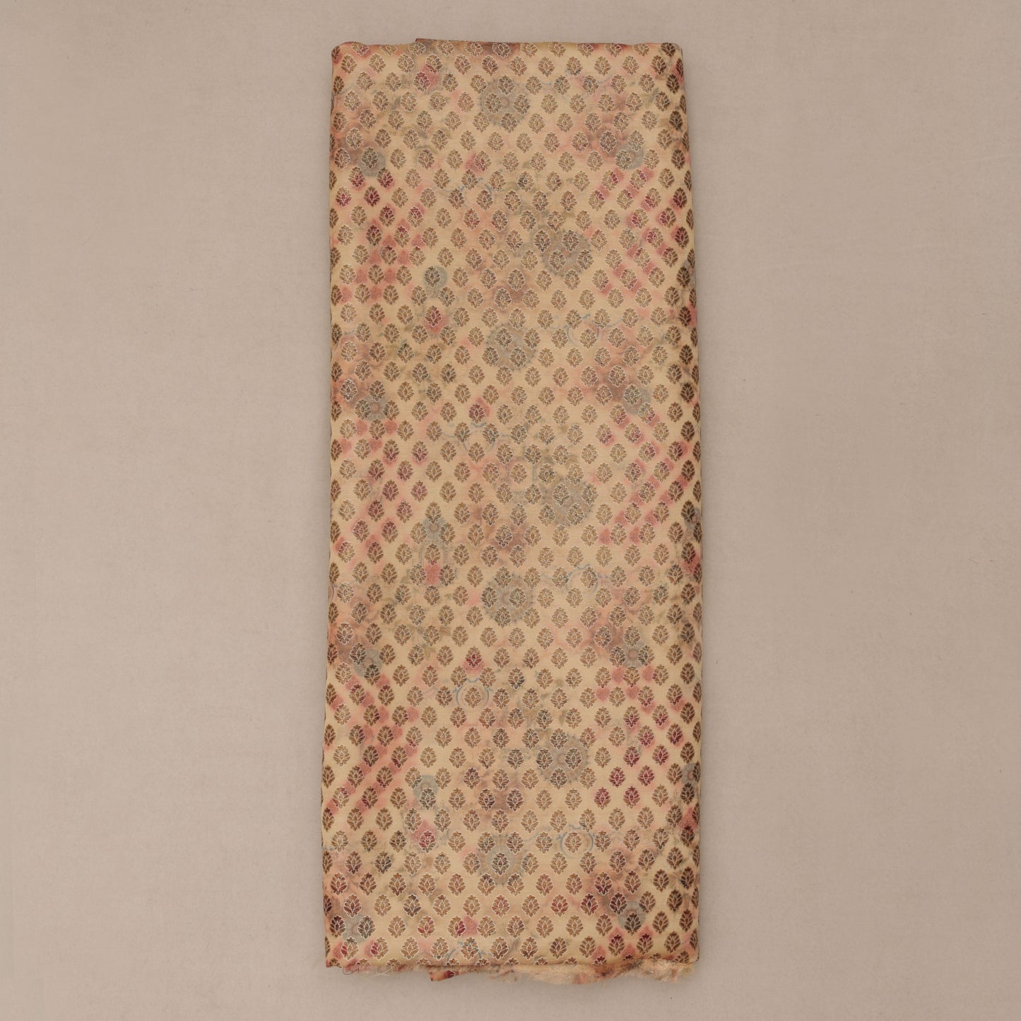 Multi Colored Kimkhab Fabric