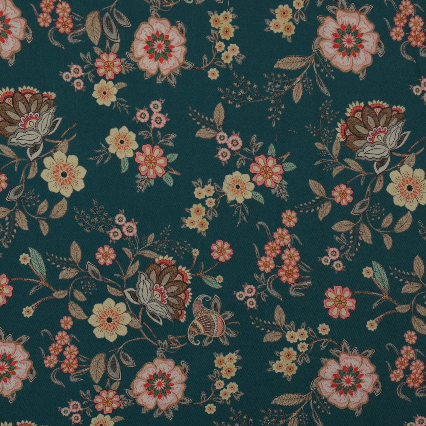 Multi-Color Pashmina Print Fabric