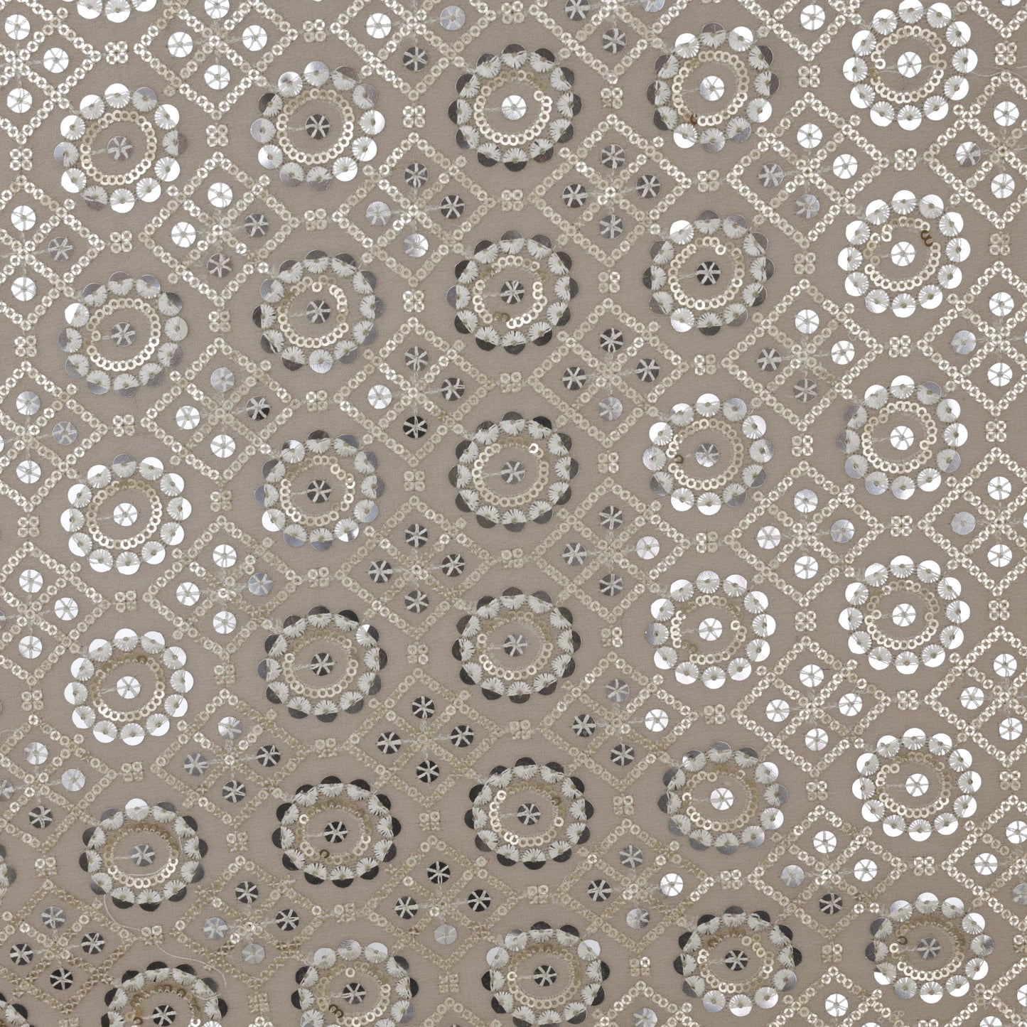 Georgette Embroidery With Sequince Fabric