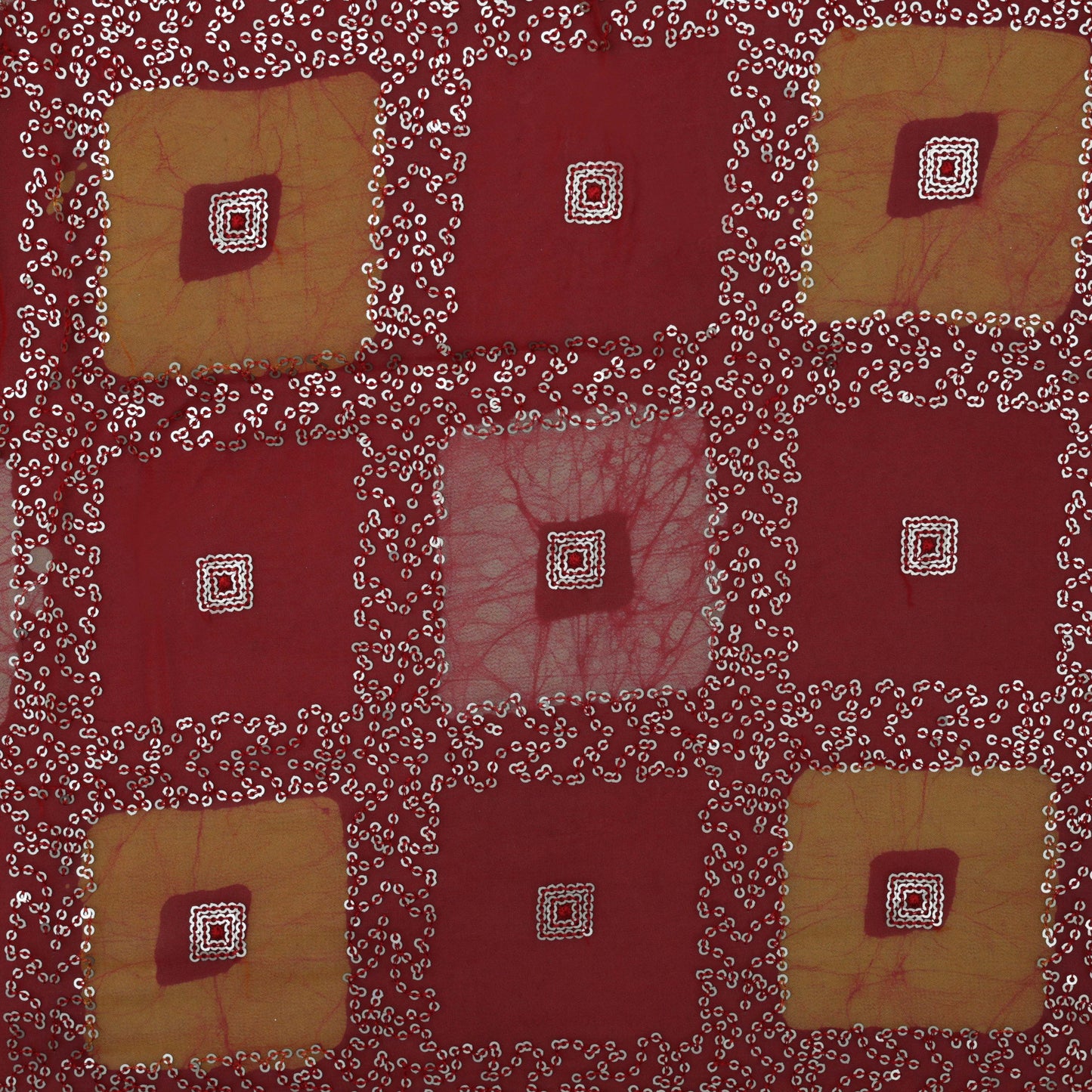 Georgette Embroidery With Sequince Fabric