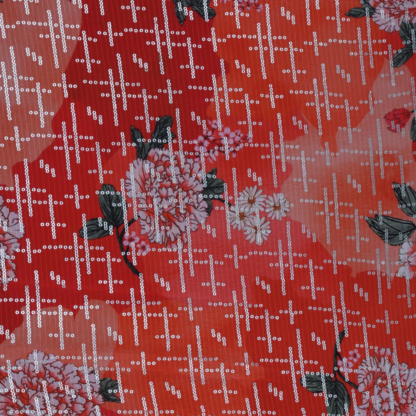 Multi-Color Crepe WITH Sequence Fabric