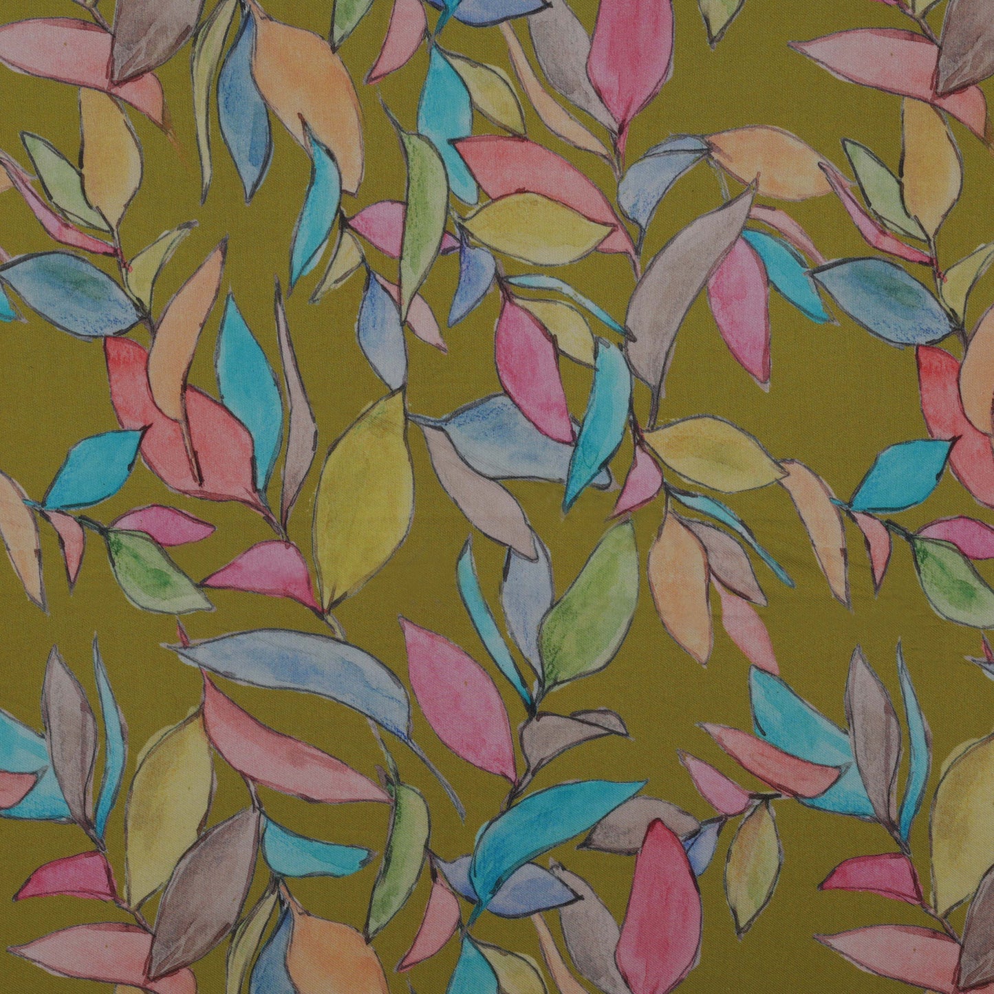 Multi-Color Pashmina Print Fabric