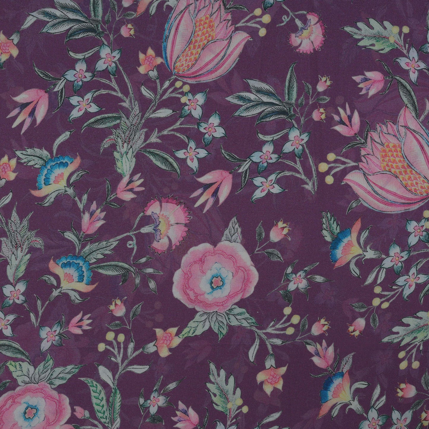 Multi-Color Pashmina Print Fabric