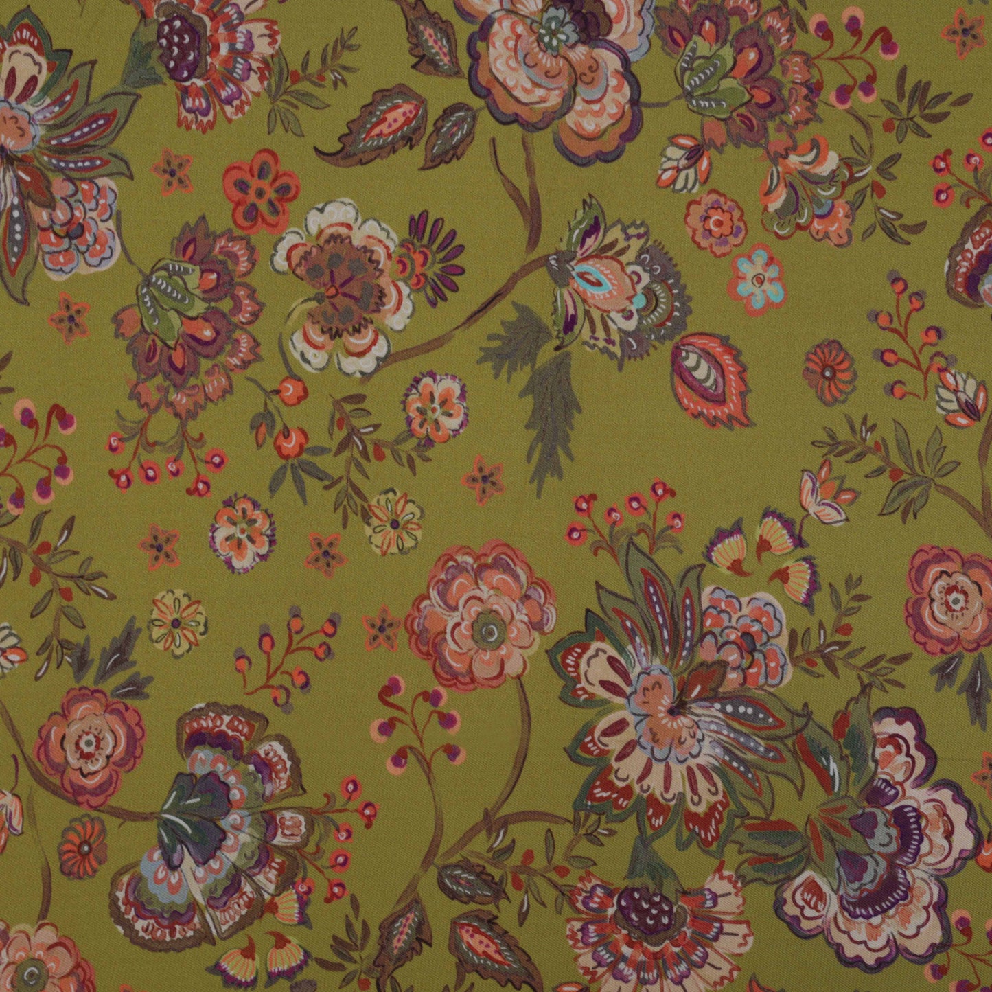 Multi-Color Pashmina Print Fabric