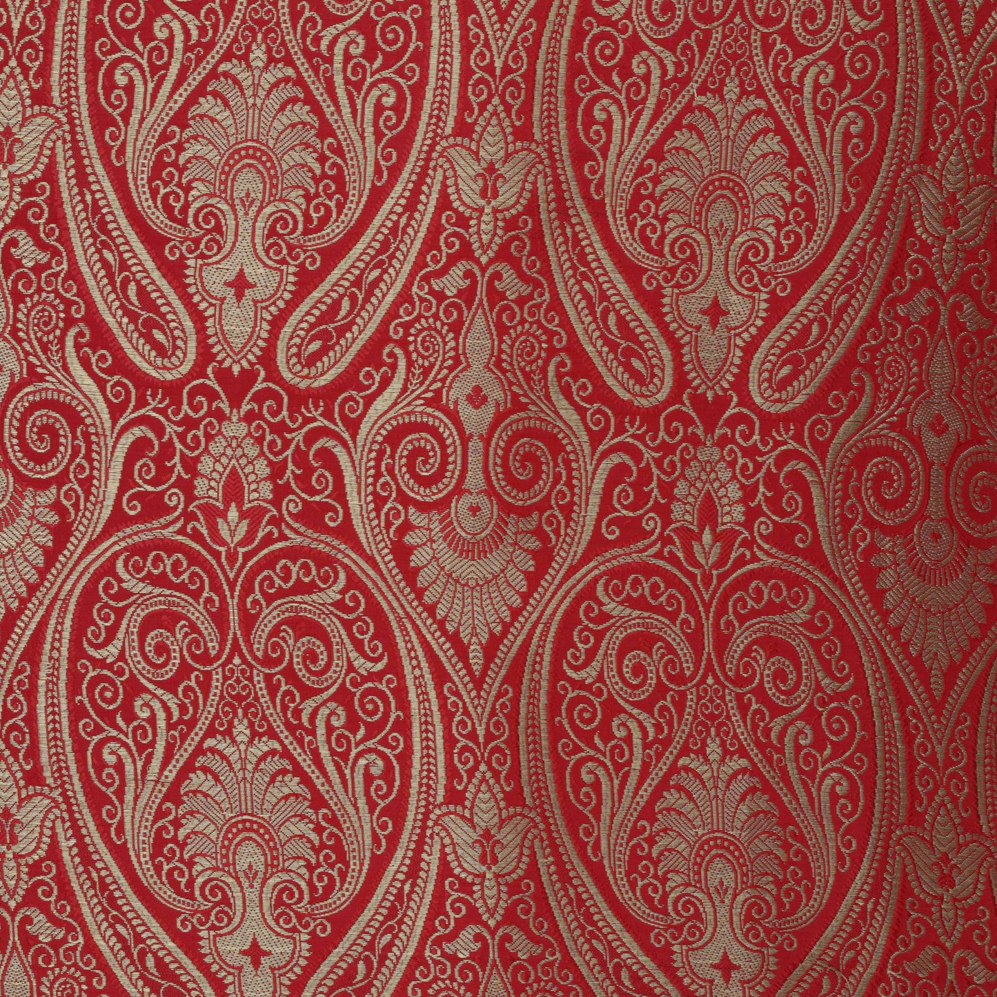 RED Color SATIN Brocade Fabric