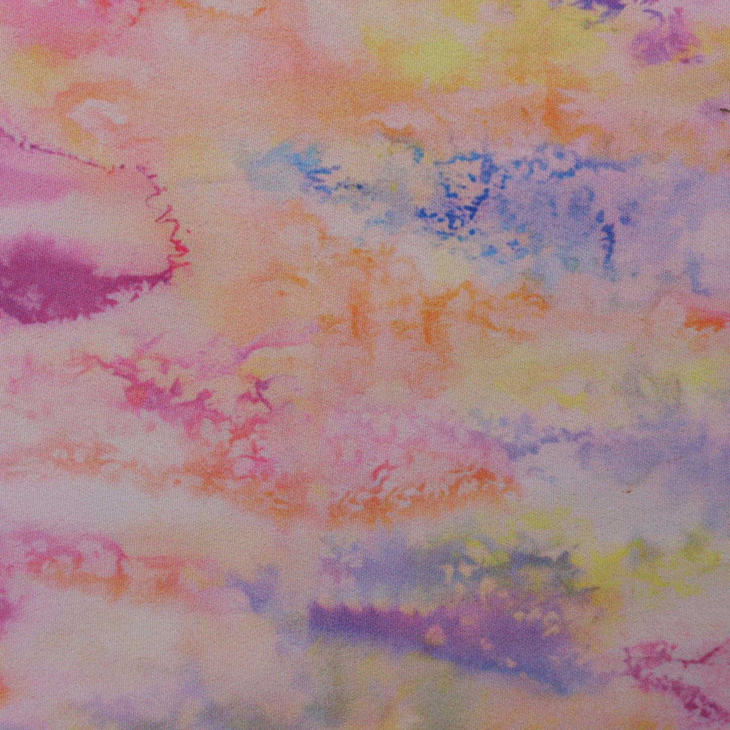 YELLOW Color Crepe Silk Print Fabric