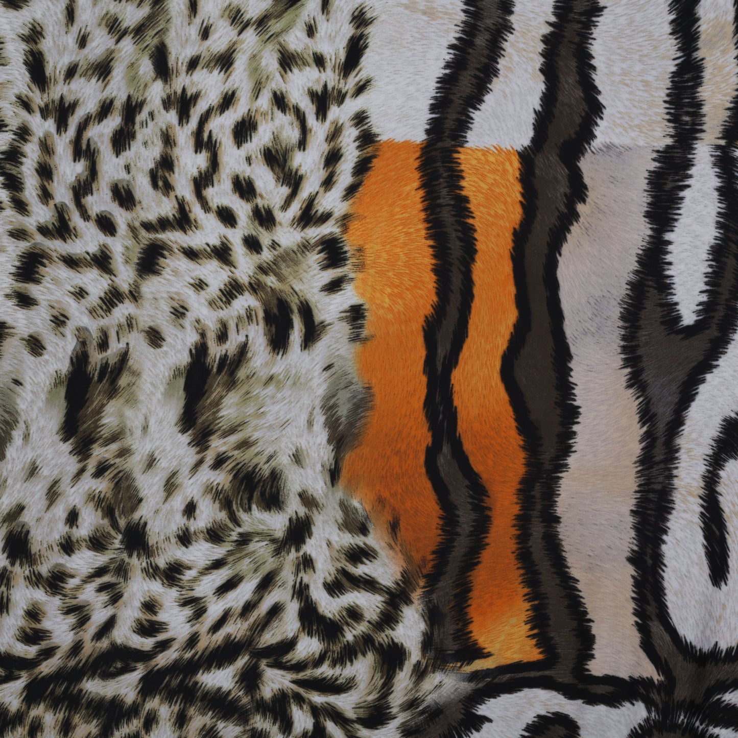 Multi-Color Armani Satin Print Fabric