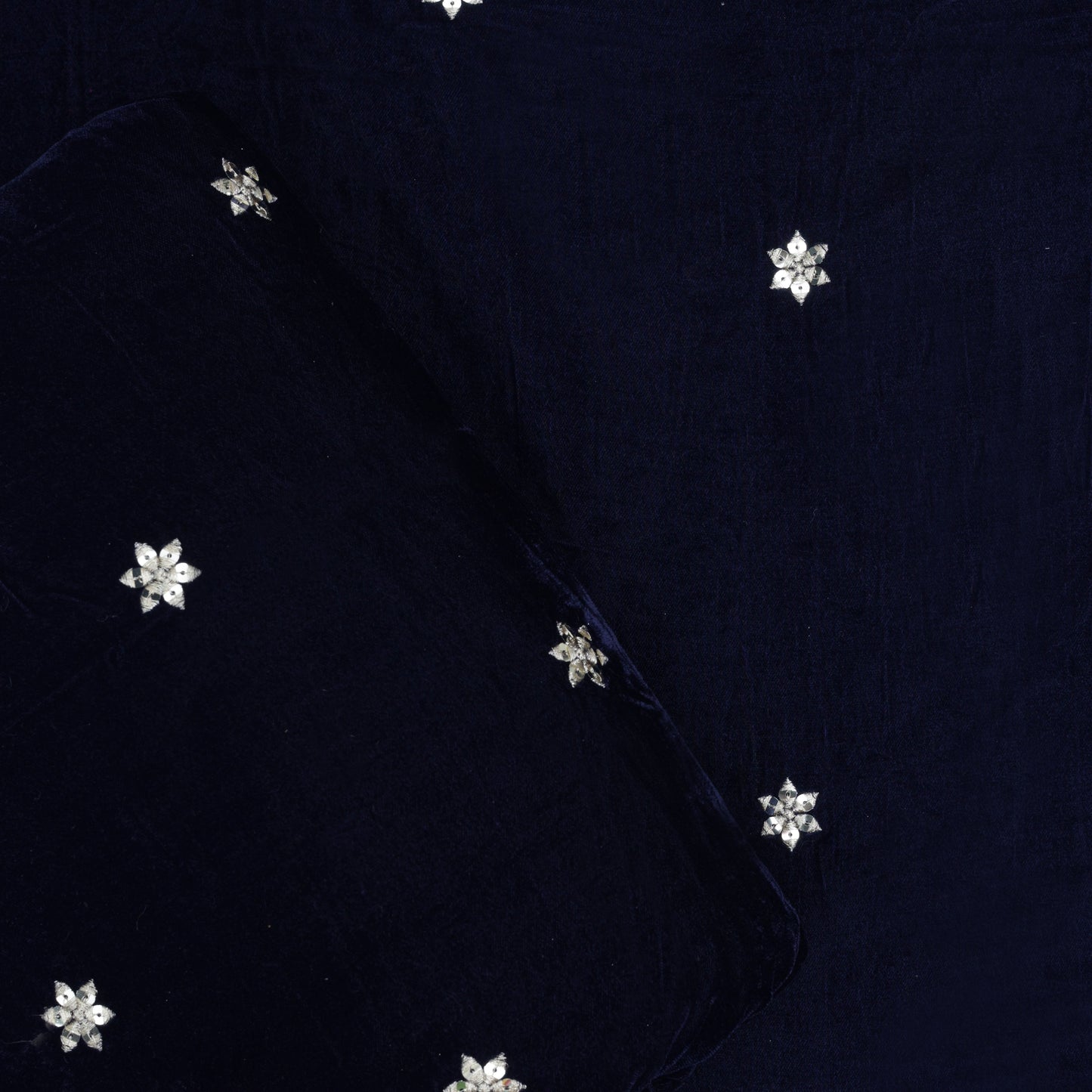 Velvet Border Embroidery Fabric