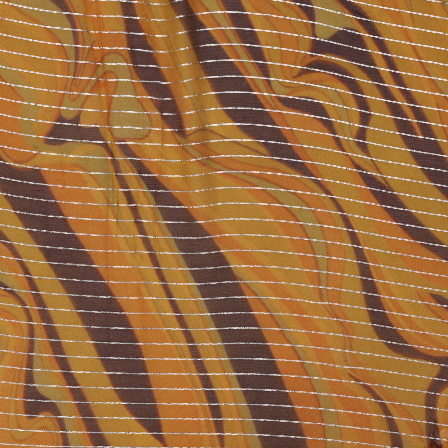 Multi Chiffon Lurex Hydra Print Fabric