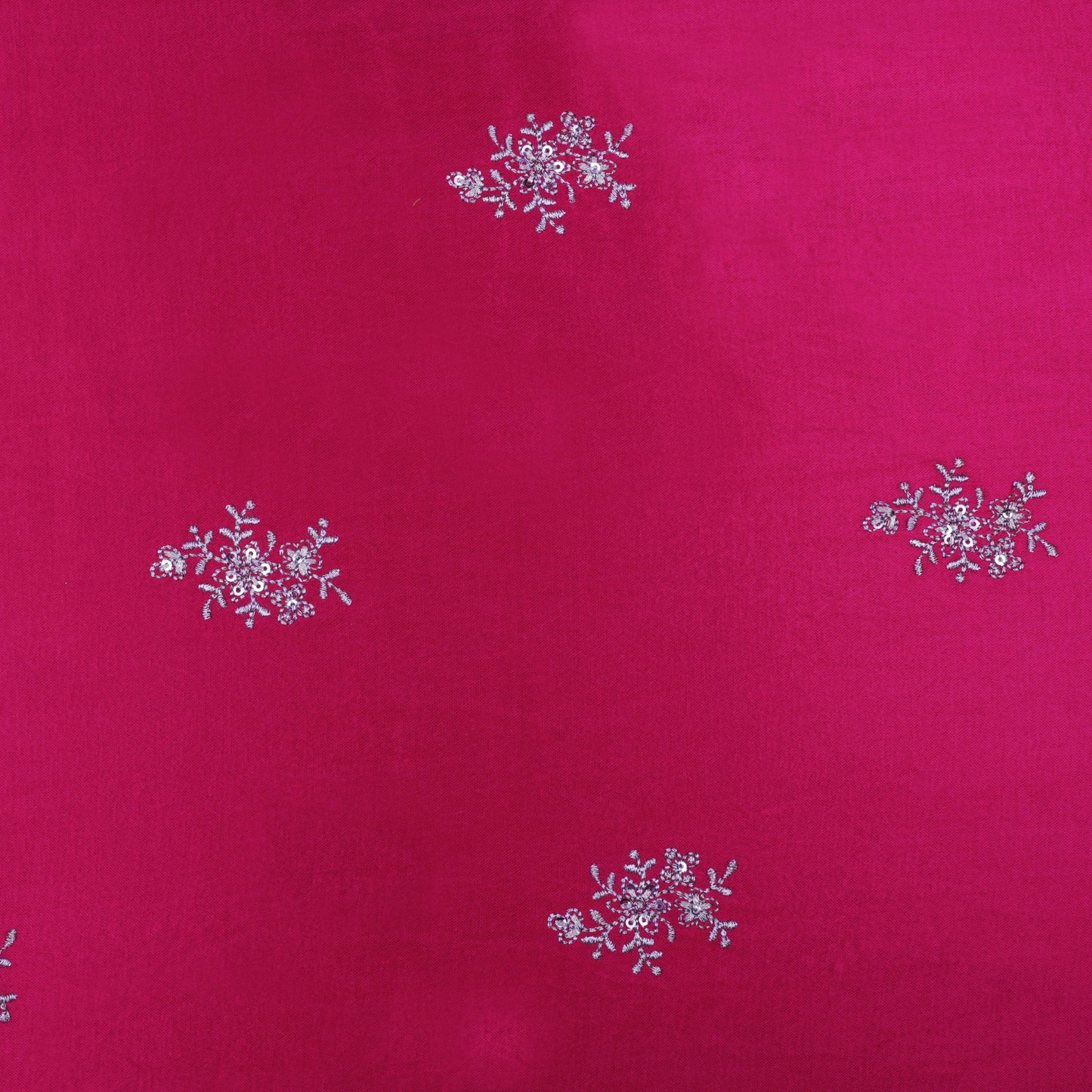 Rani Color Gajji Silk Booti Fabric