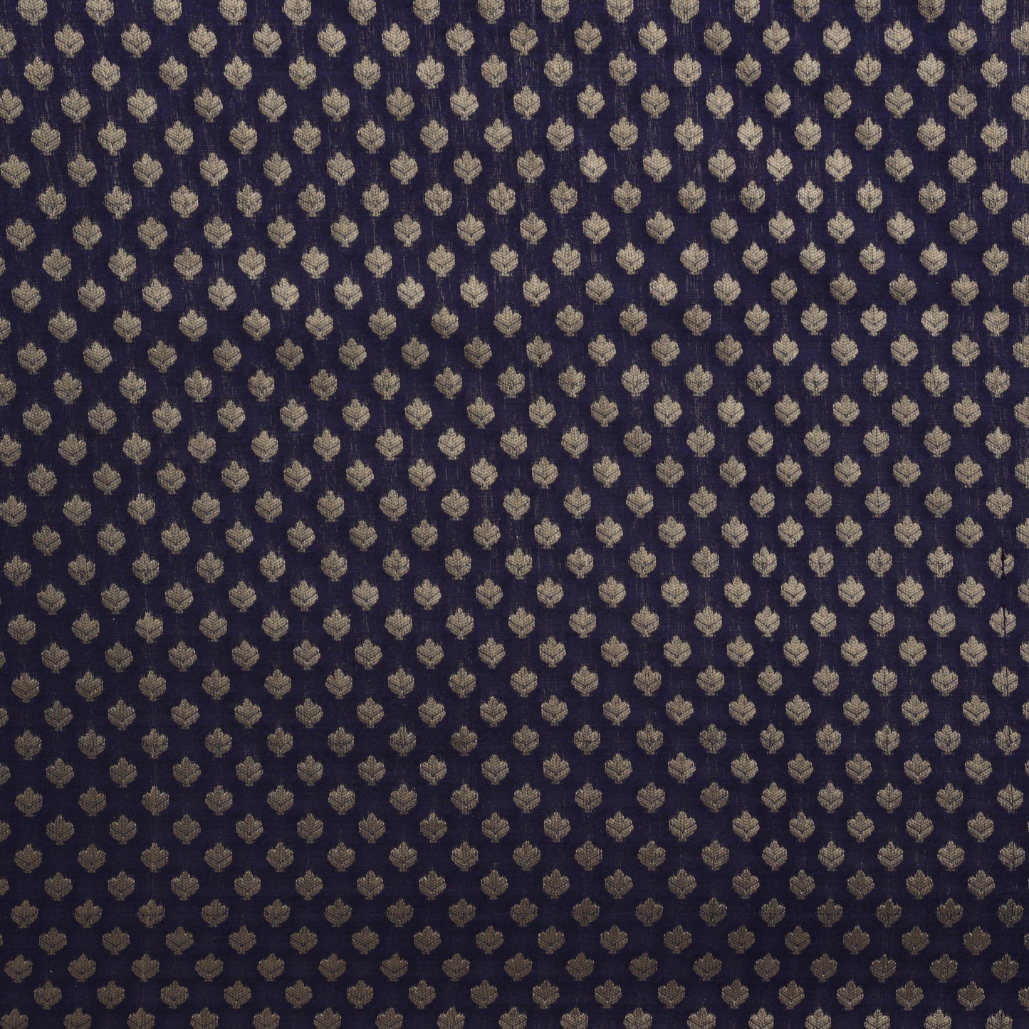 NAVY BLUE Color Paudi Booti Fabric