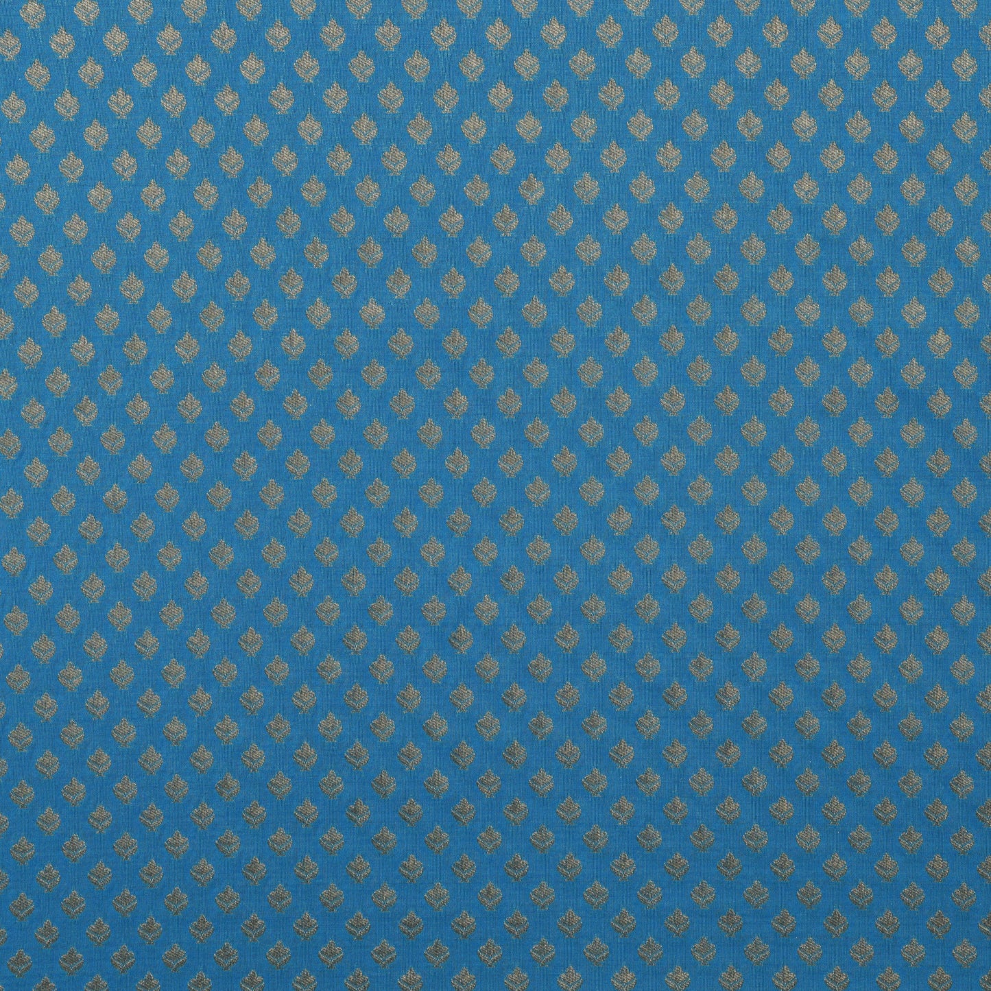 Sky Blue Color Paudi Booti Fabric