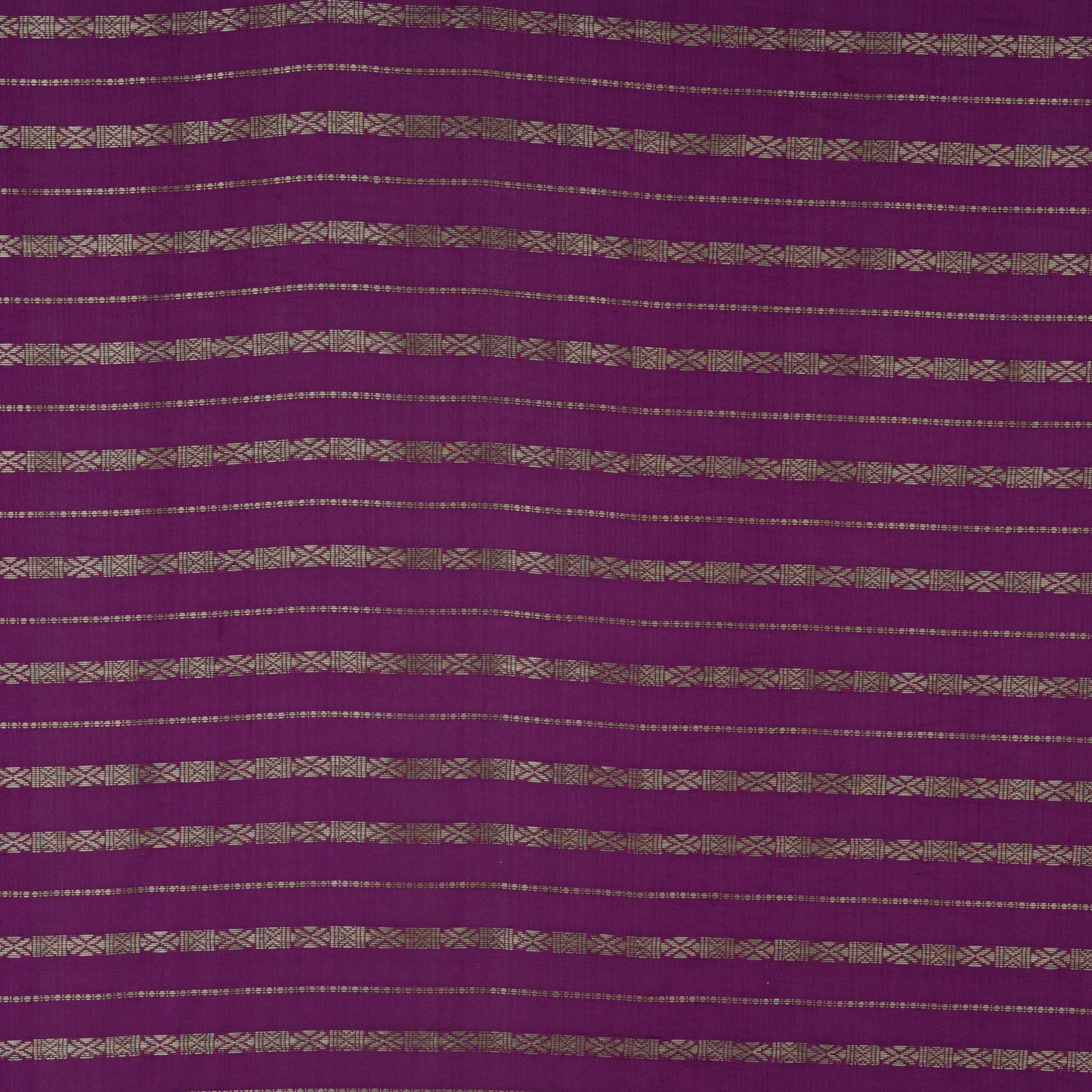 PURPLE Color Silk Zari Stripe Fabric