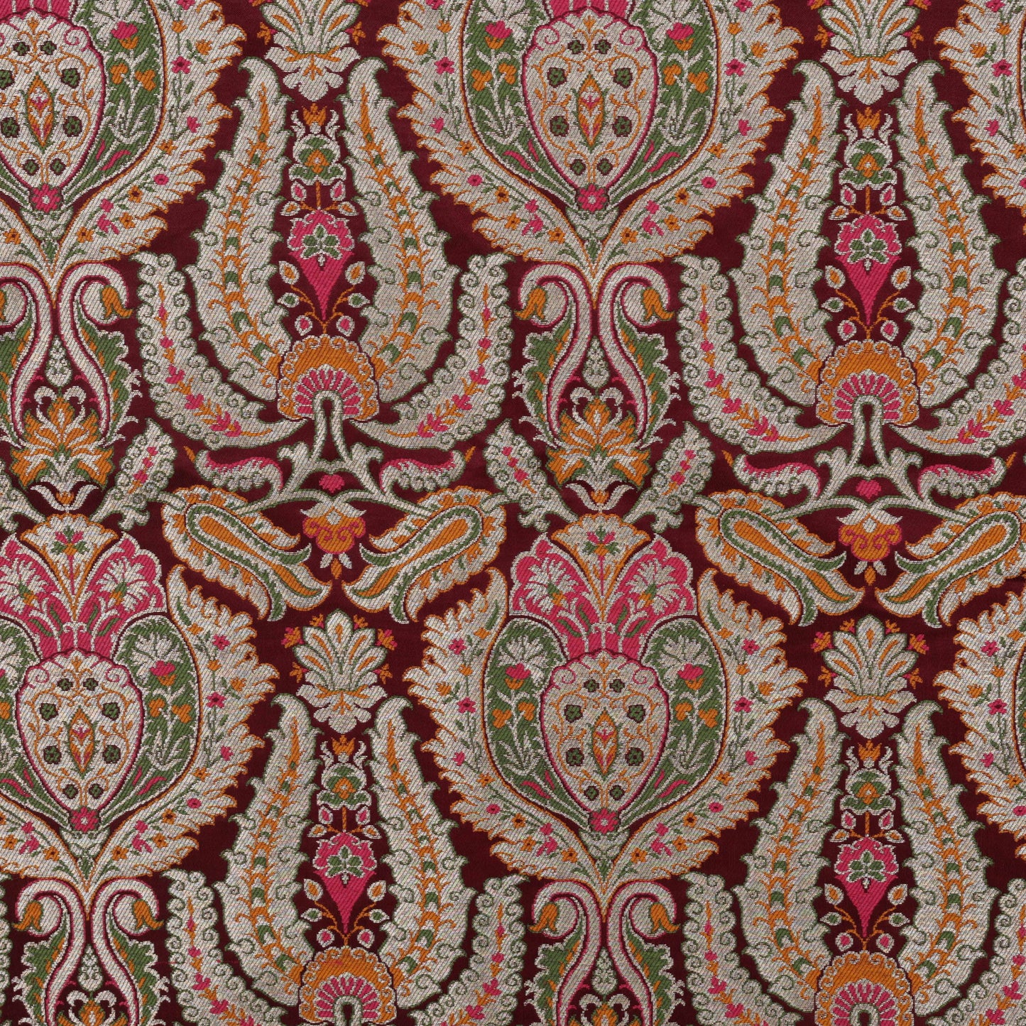 Multi-Color kimkhab Fabric