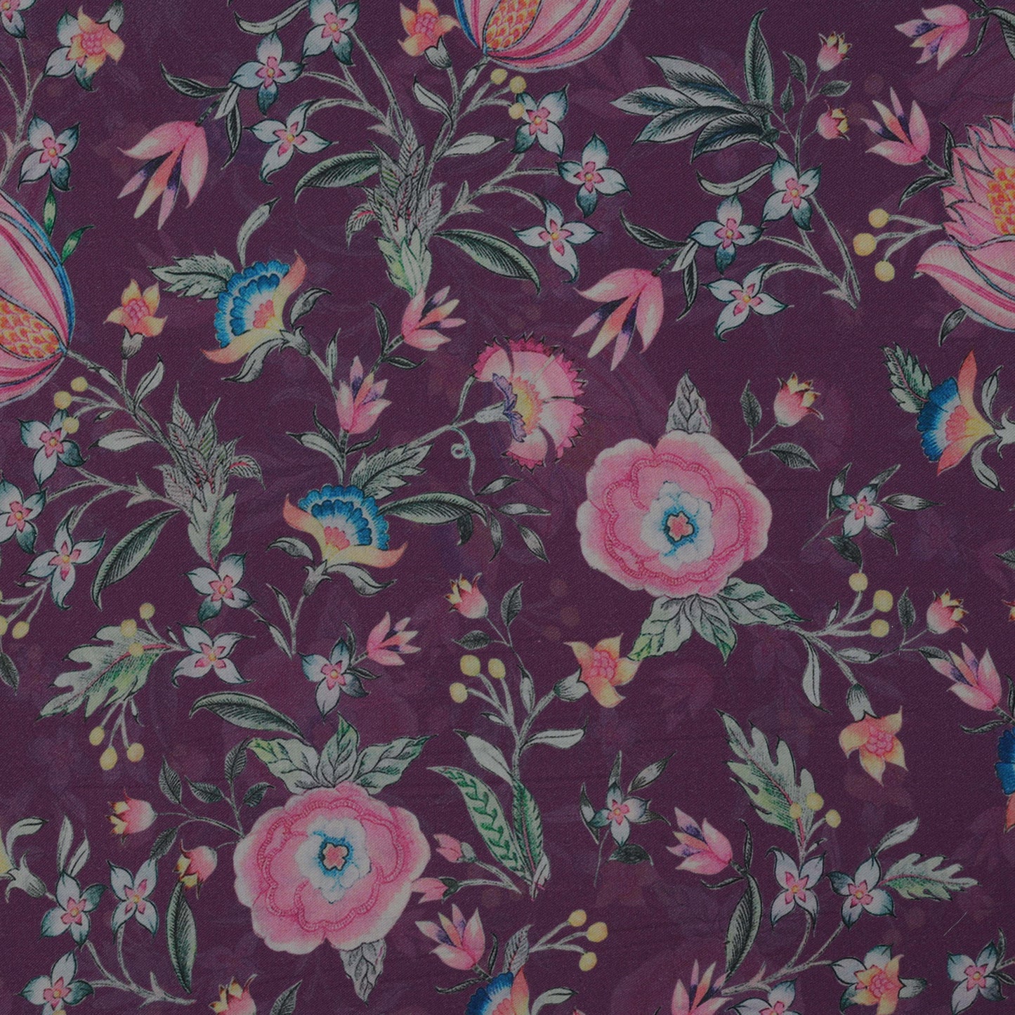 Multi-Color Pashmina Print Fabric