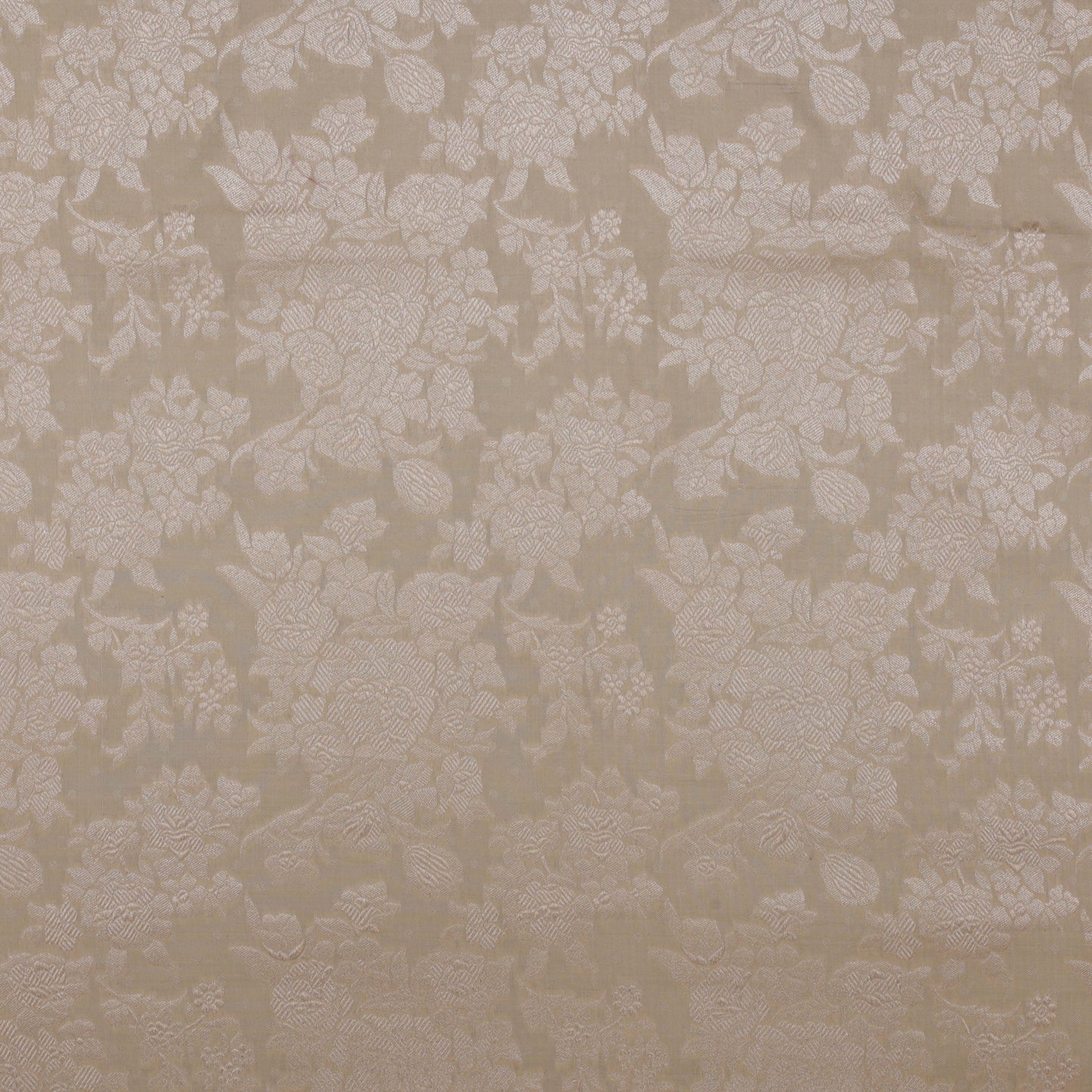 Beige Color Dupion Brocade Fabric