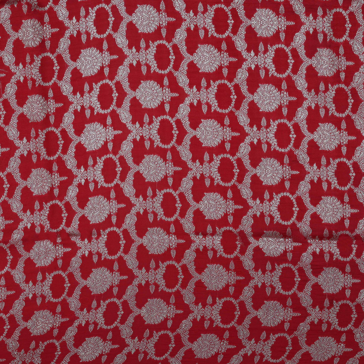 Red Color Brocade Fabric