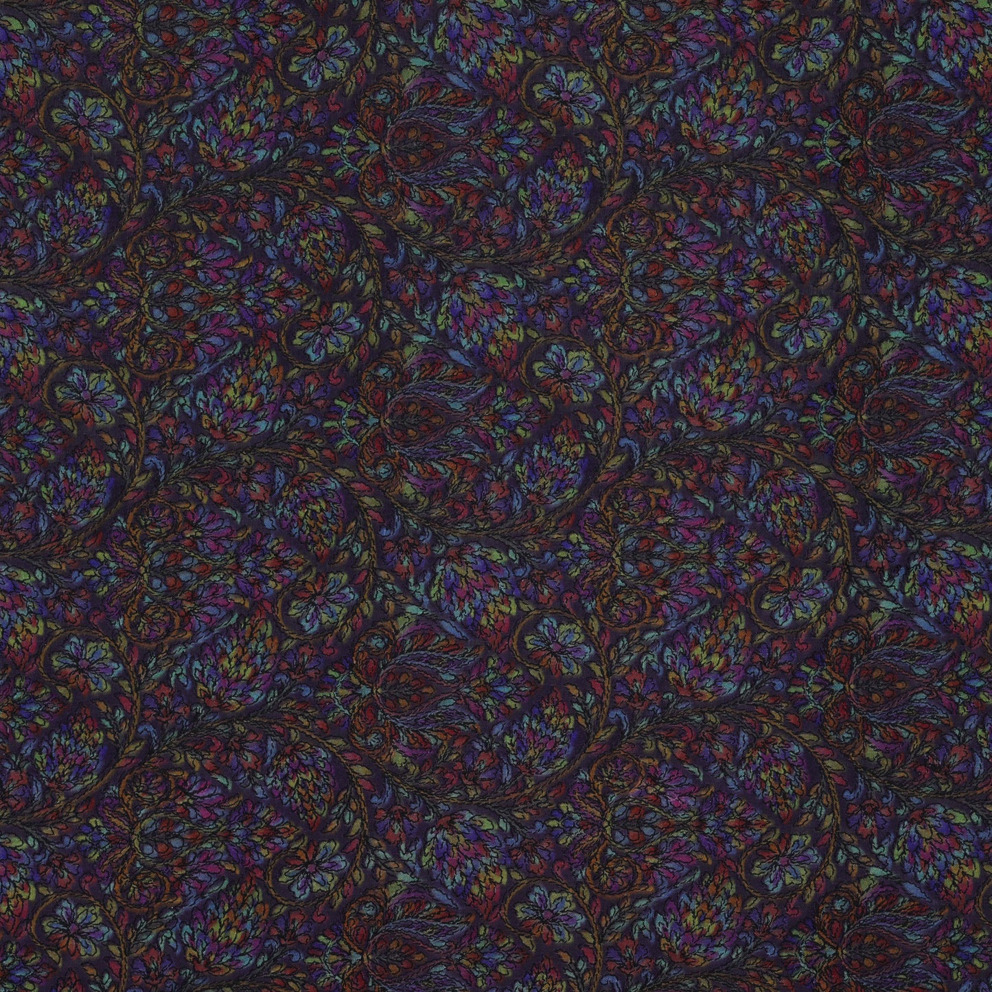 Multi Color Katan Dupion Silk Embroidery Fabric