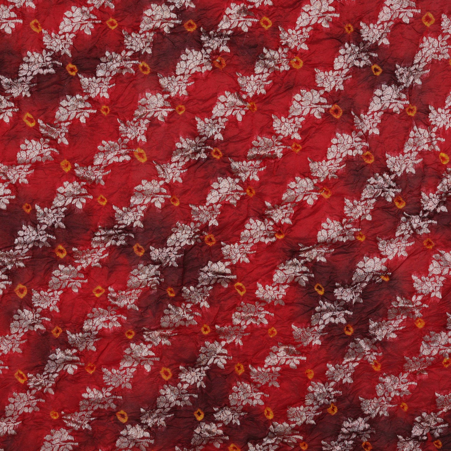 Multi-Color BANDHANI BROCADE Fabric