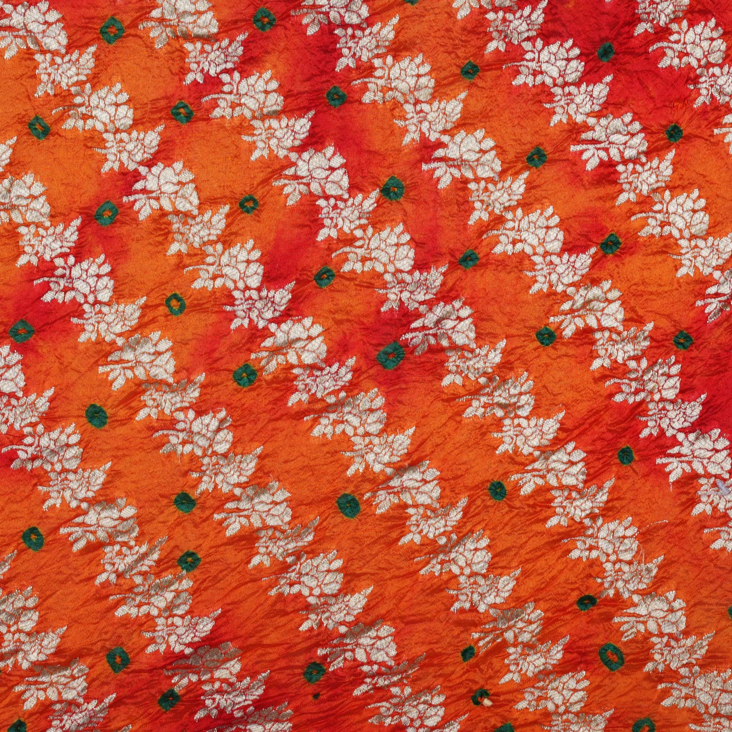 Multi-Color BANDHANI BROCADE Fabric