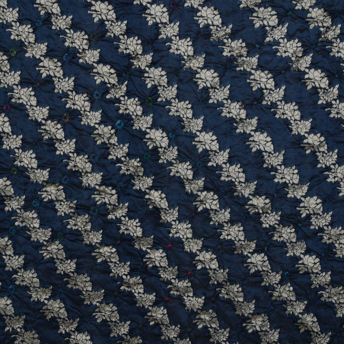 Multi-Color BANDHANI BROCADE Fabric