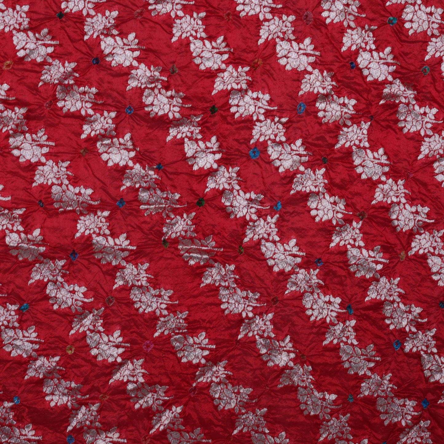 Multi-Color BANDHANI BROCADE Fabric