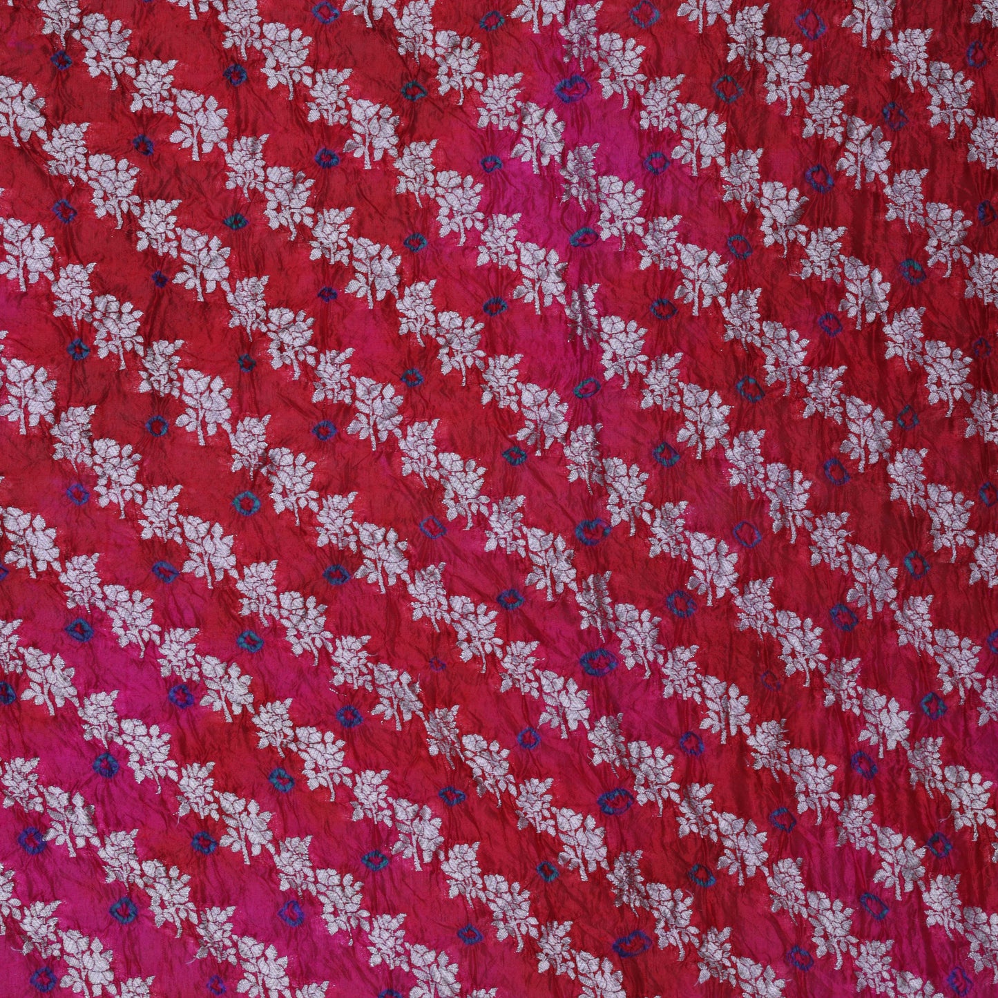 Multi-Color BANDHANI BROCADE Fabric