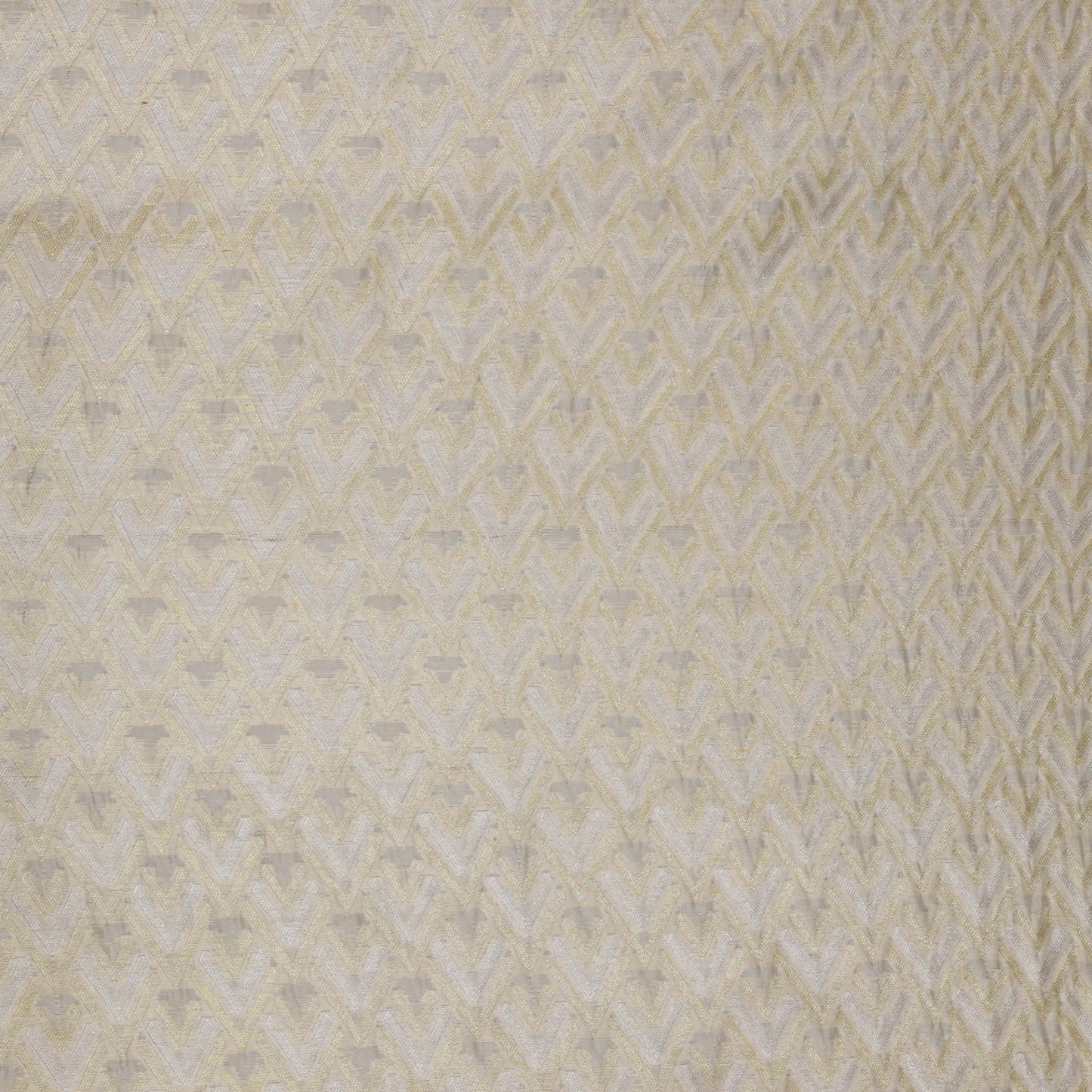 Off White Color Brocade Fabric