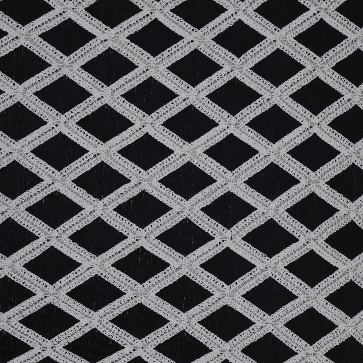 Cotton Check Embroidery Fabric