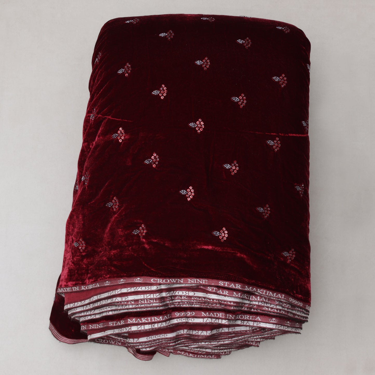 Velvet Sequins Booti Fabric