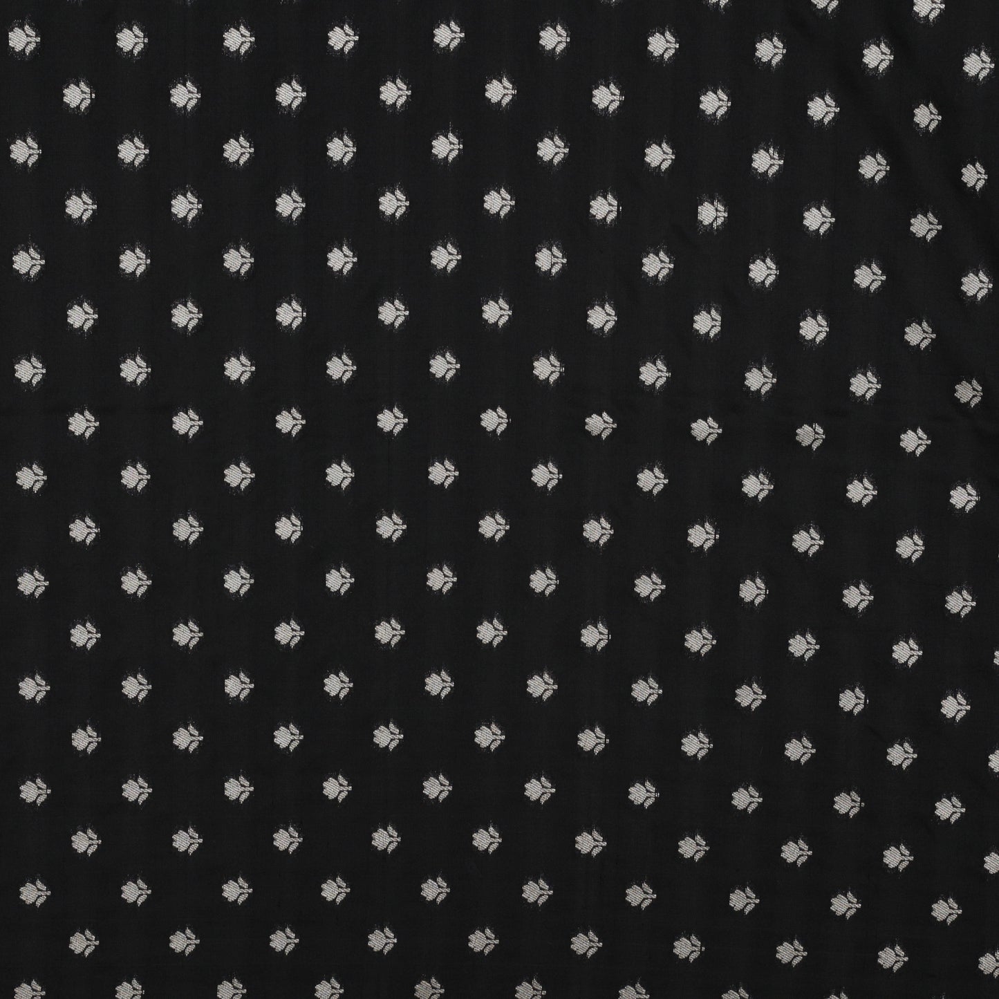 Black Color Chinia Silk Brocade Fabric