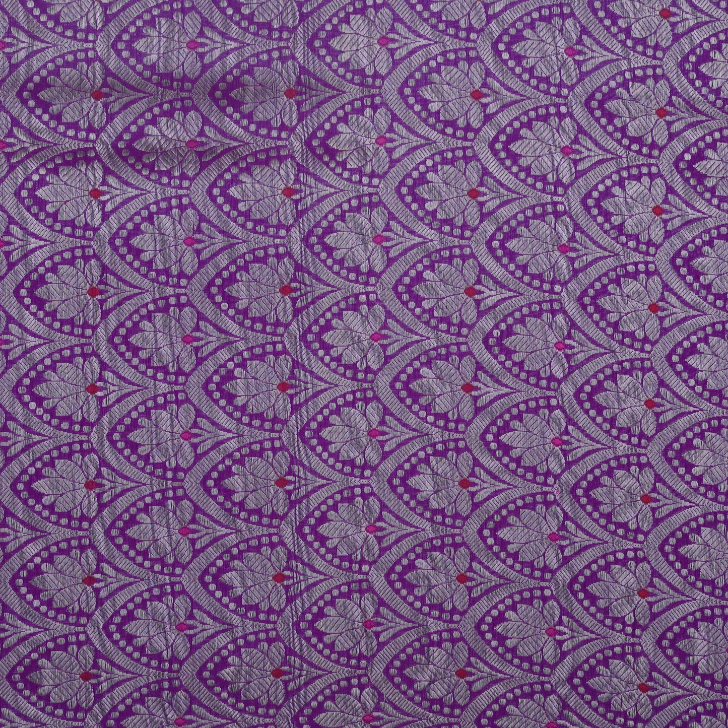 Purple Color Brocade Fabric