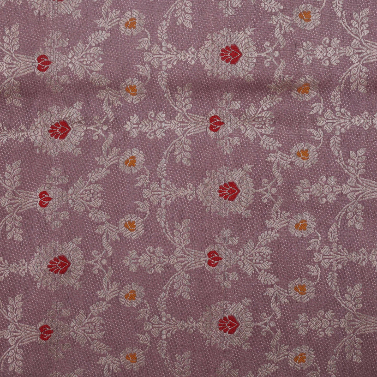 Onion Color Brocade Fabric