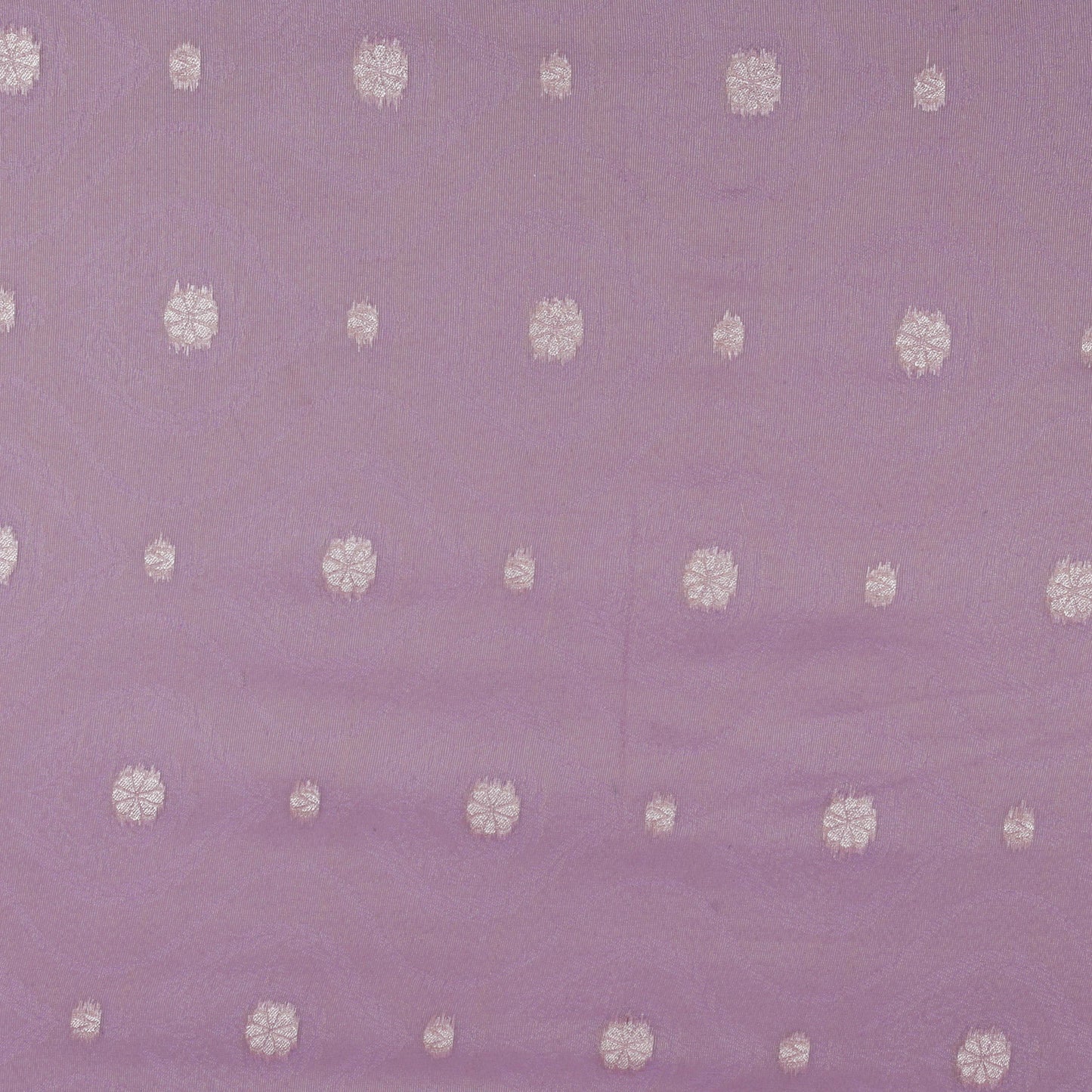 Mauve Color Organza Tissue Self Jaquard Fabric