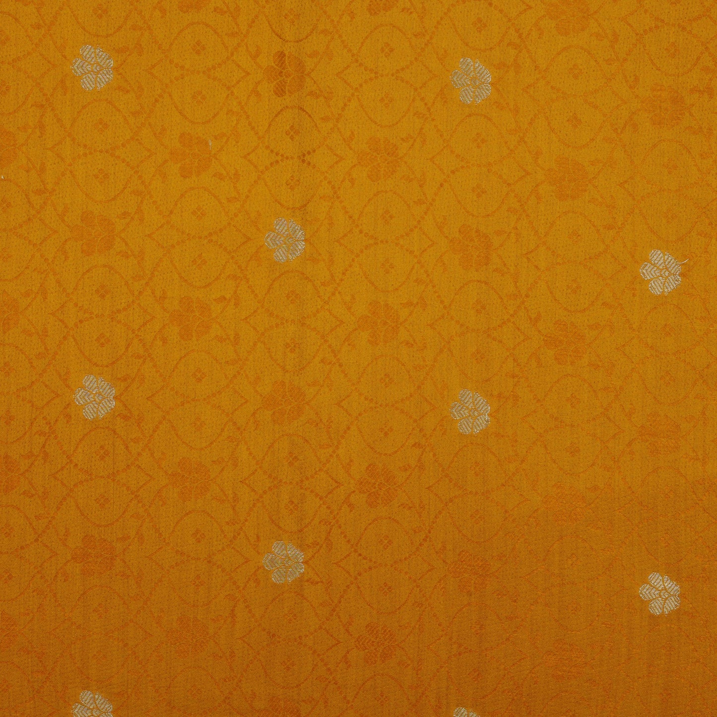 Mustard Color Brocade Fabric