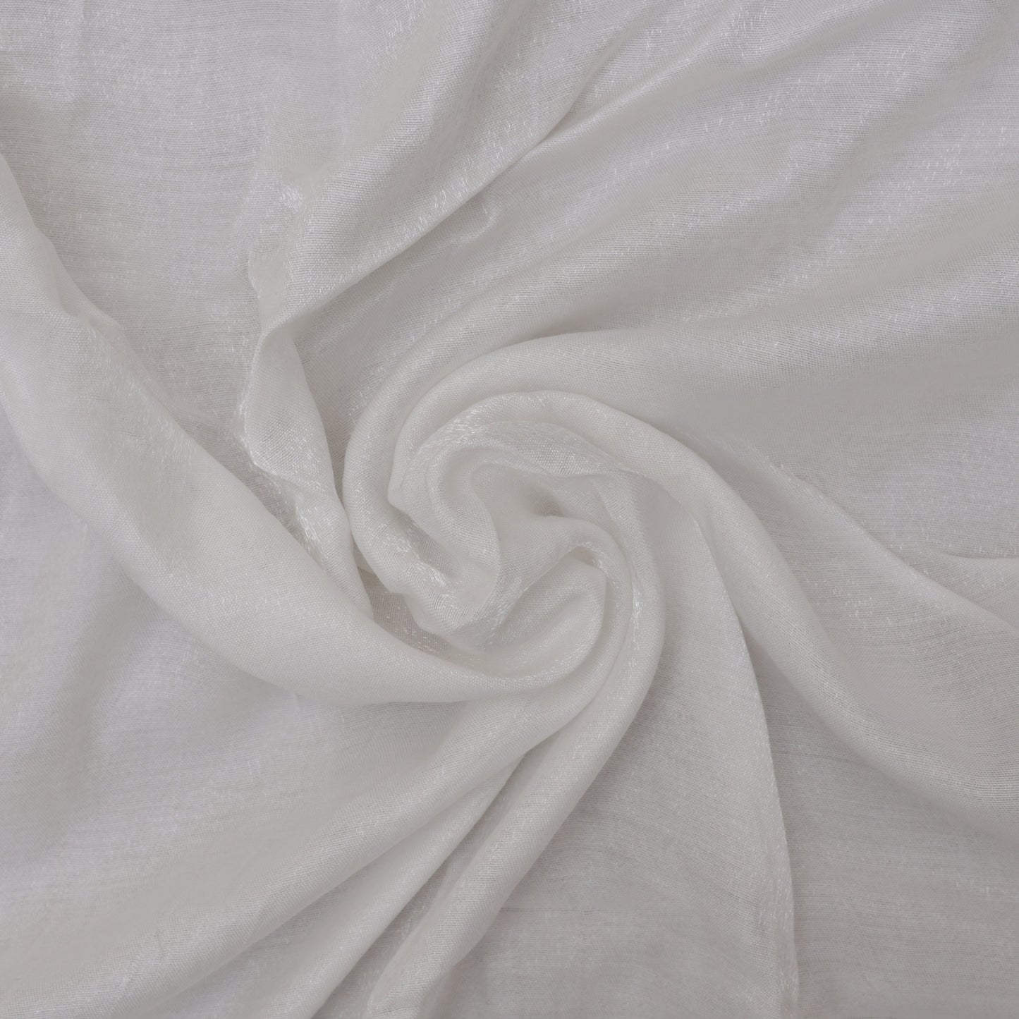 White Color Shimmer Shantoon Fabric
